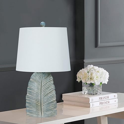 Miniatura 2 de Cory Martin Fangio Lighting's 6291ABLU - Lámpara de mesa de resina azul casual de 23 pulgadas con pantalla decorativa