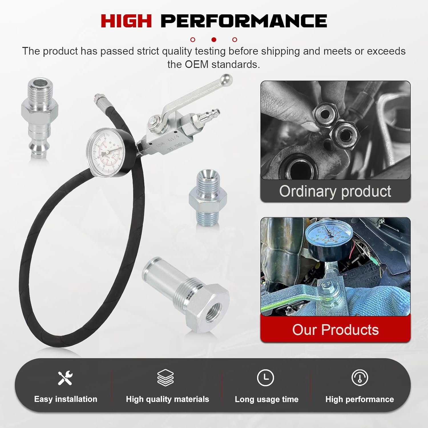 High Pressure Oil System IPR Air Test Tool Special Kit fit for F0rd 6.0L-7.3L Powerstroke Diesel