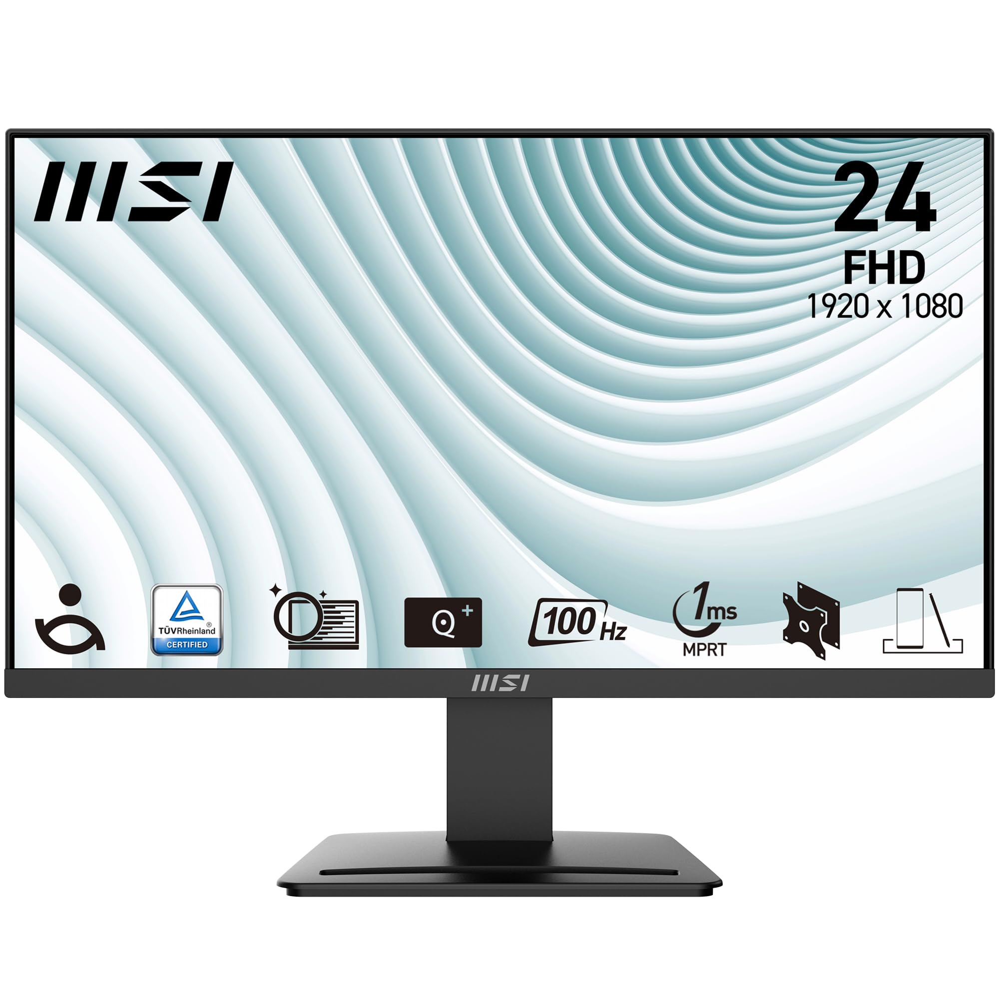 MSI モニター PRO MP2412 23.8インチ MSI PRO MP2412, 23.8-inch, Wide View Panel, FHD 1920x1080, 100Hz