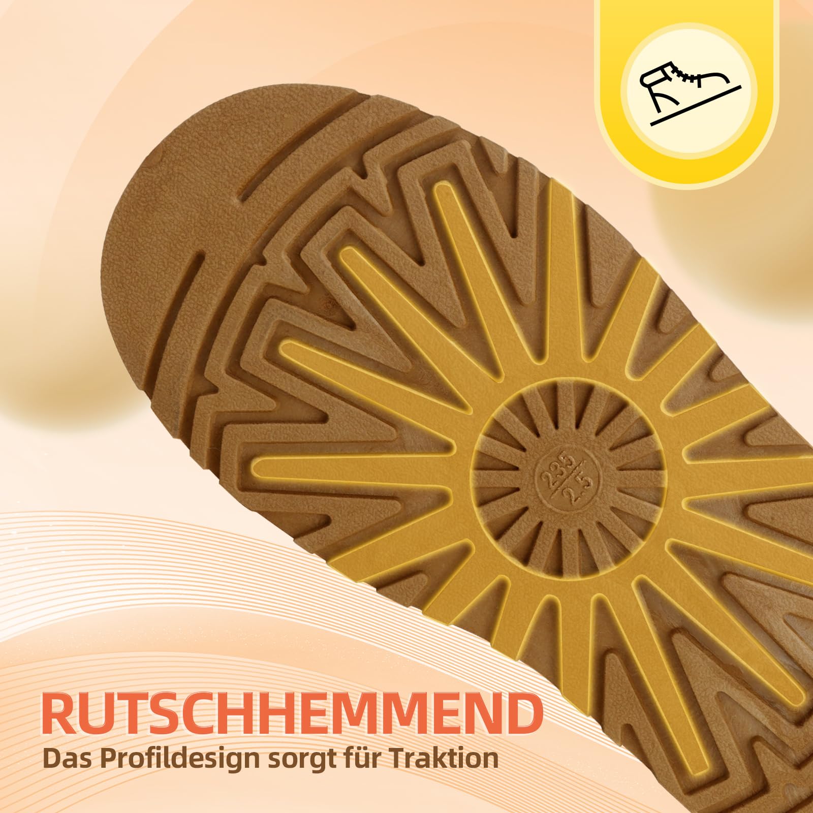 Jifenkla Stivali Donna Invernali, Foderato Caldo Platform Boots Mini-Stivaletti Comode, Stivali da Neve Donna Antiscivolo Impermeabili Suola in Gomma Leggerie Pelliccia Breve Scarpe Boot Moda Outdoor