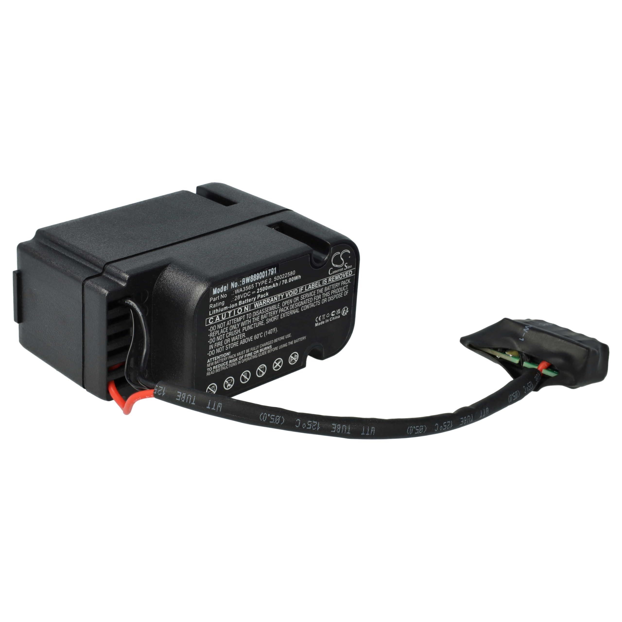 vhbw batteria compatibile con Worx Landroid WG795E, Wg795e Typ 2 rasaerba 2500mAh 28V Li-Ion