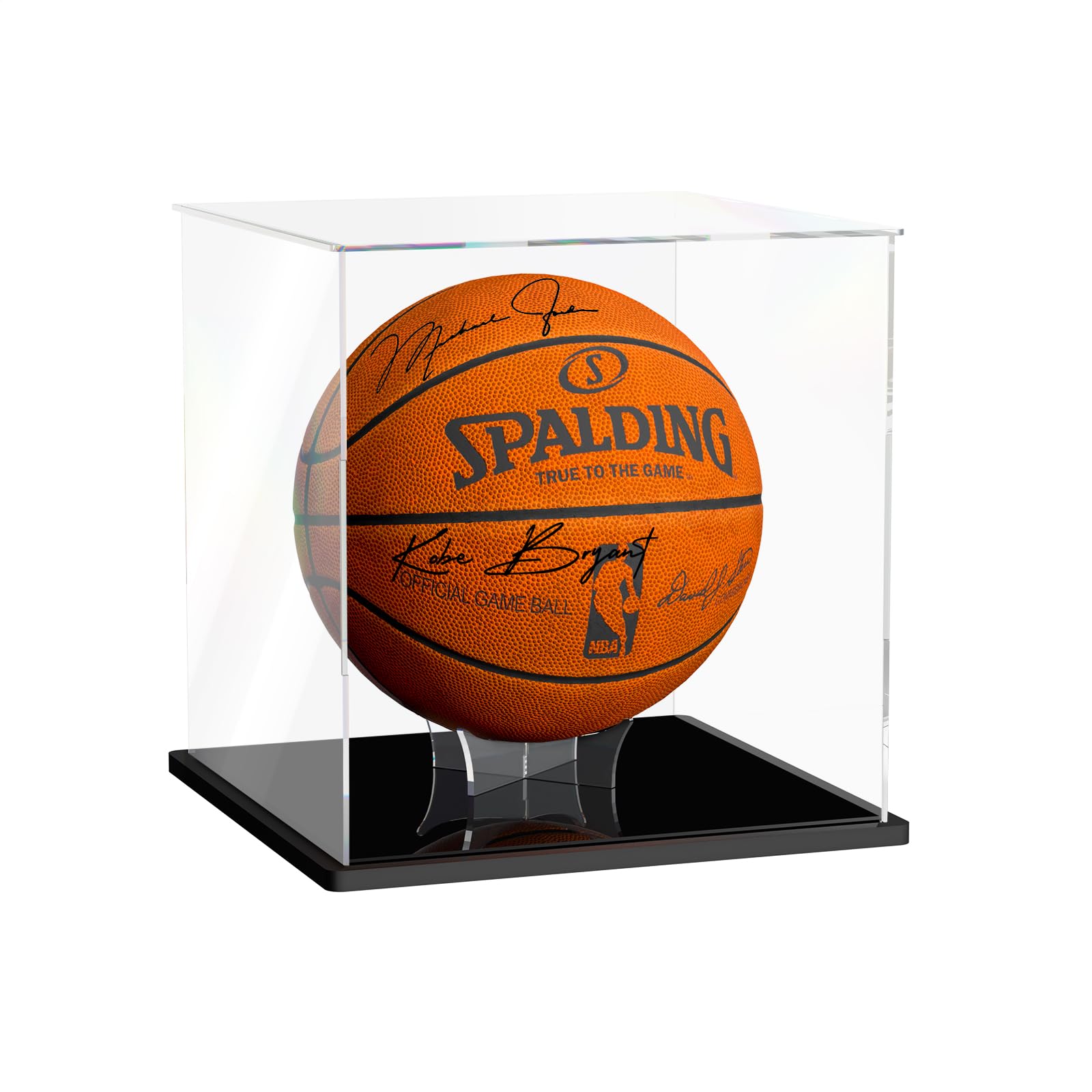Photo 1 of XINISS Basketball Display Case, Clear Acrylic Full Size Basketball Case