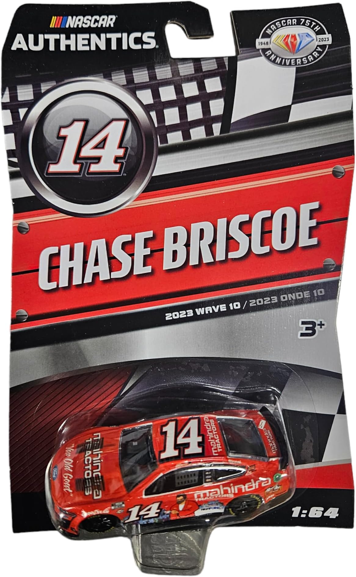 2023 NASCAR Authentics Chase Briscoe Wave 10 Diecast Car, 1:64 Scale