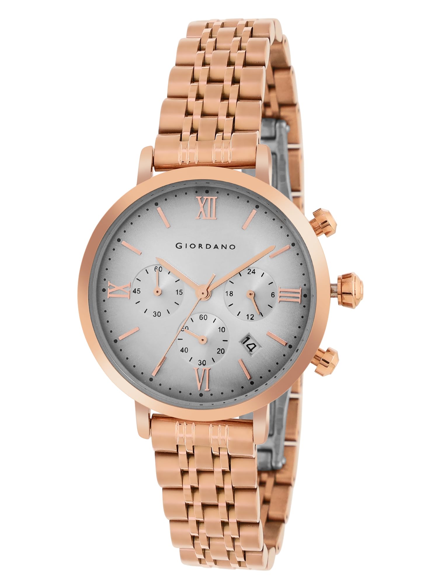 Giordano Analog Stylish Watch for Women Water Resistant Fashion Watch Round Shape with Multi-Functional Wrist Watch for Girls & Ladies to Compliment Your Look/Ideal Gift for Female - GZ-60072 (B0C81TRGDG) Amazon Price History, Amazon Price Tracker