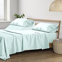 Vista 34 de THREAD SPREAD 100% Sábanas de algodón tamaño Queen - Juego de 4 piezas, 400 hilos, solo sábanas Queen de algodón, suaves, transpirables