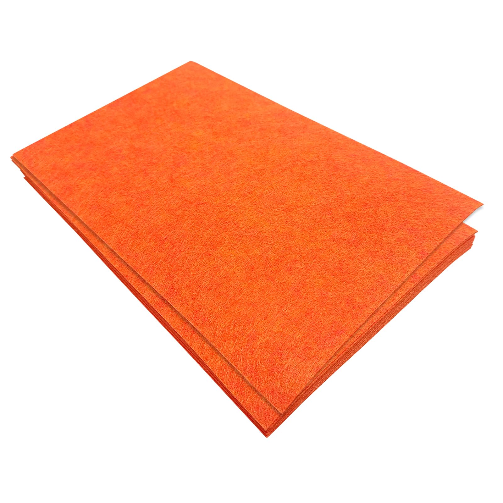 Jtnohx Stiff Felt Sheets, 11 Pcs Felt Fabric, 17.78×28.7cm Colour Fabric Square for Crafts, Craft Material for Sewing(Orange)