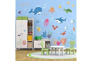 decalmile Under The Sea Dolphin Fish Wall Decals