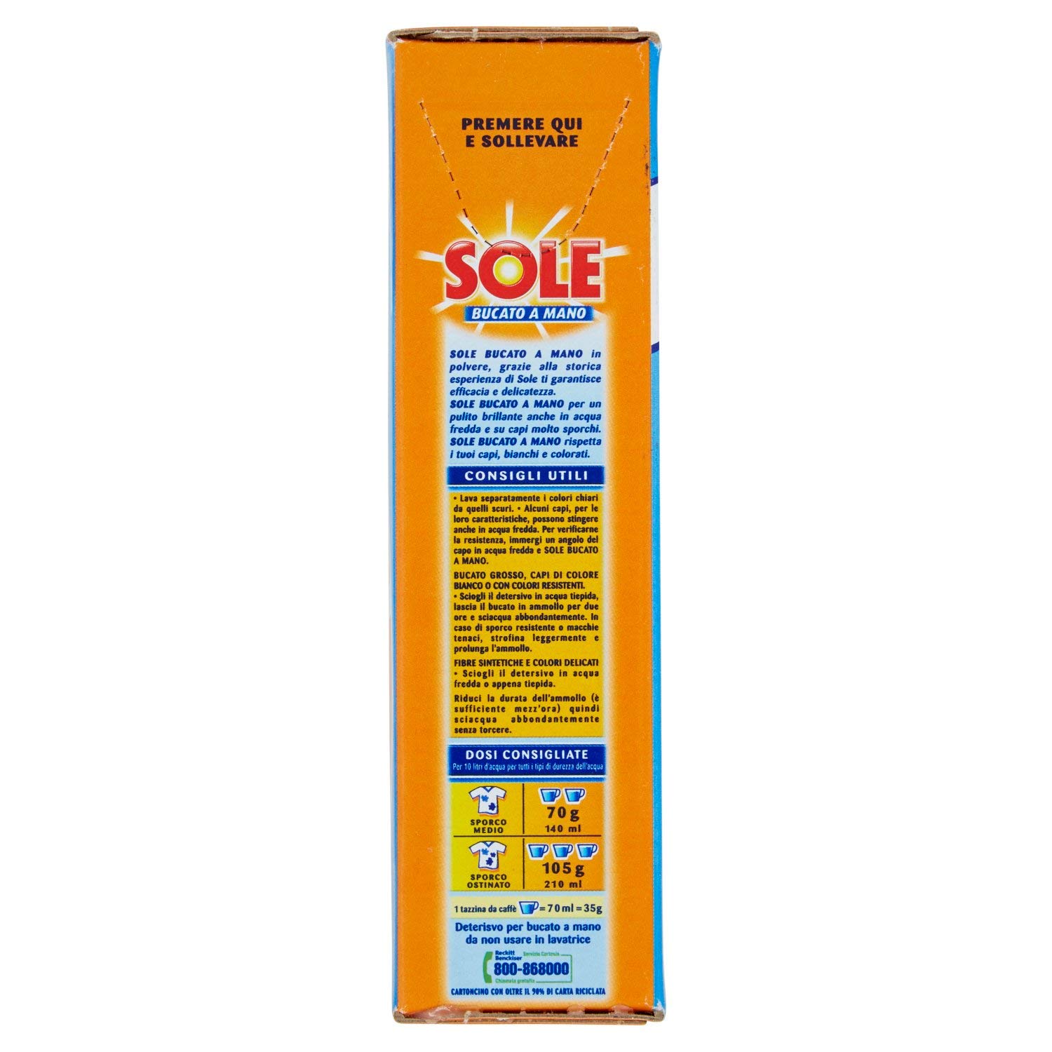 SOLE Bucato a mano polvere gr. 380