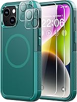 Vista 29 de Diverbox Funda para iPhone 13 [compatible con MagSafe] [con protector de pantalla] [a prueba de golpes] [a prueba de caídas] Funda de protección