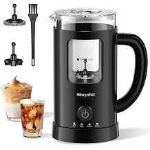 Milk Frother Electric 4 in 1 - Morpilot Automatic Milk Frothers 600ml Large Capacity Milk Steamer Milk Heater and Warmer Hot or Cold Milk Foam Maker for Coffee