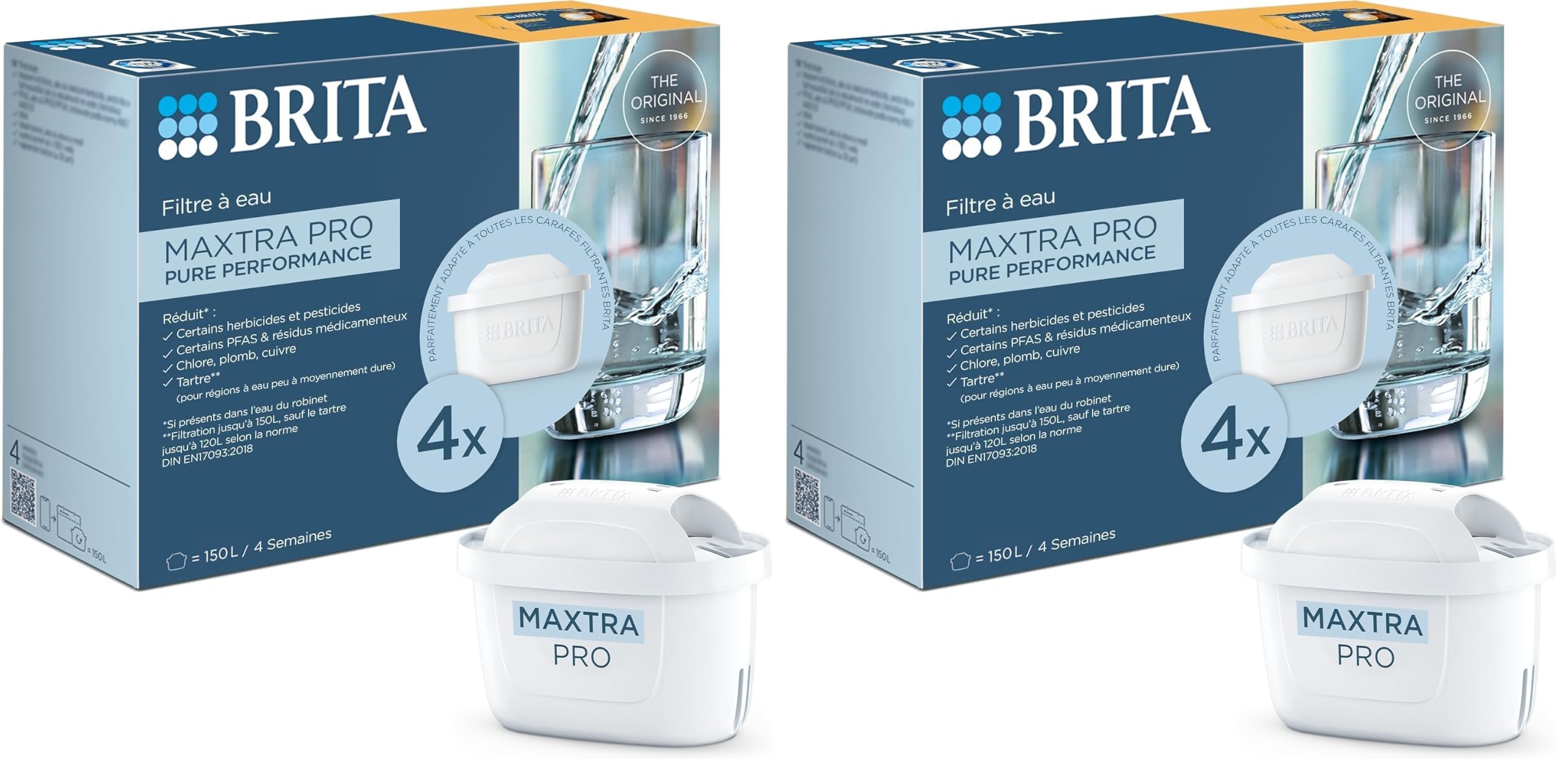 Pacchetto Brita Di 4 Cartucce AlL-1 Maxtra Pro (Paquete de 2)