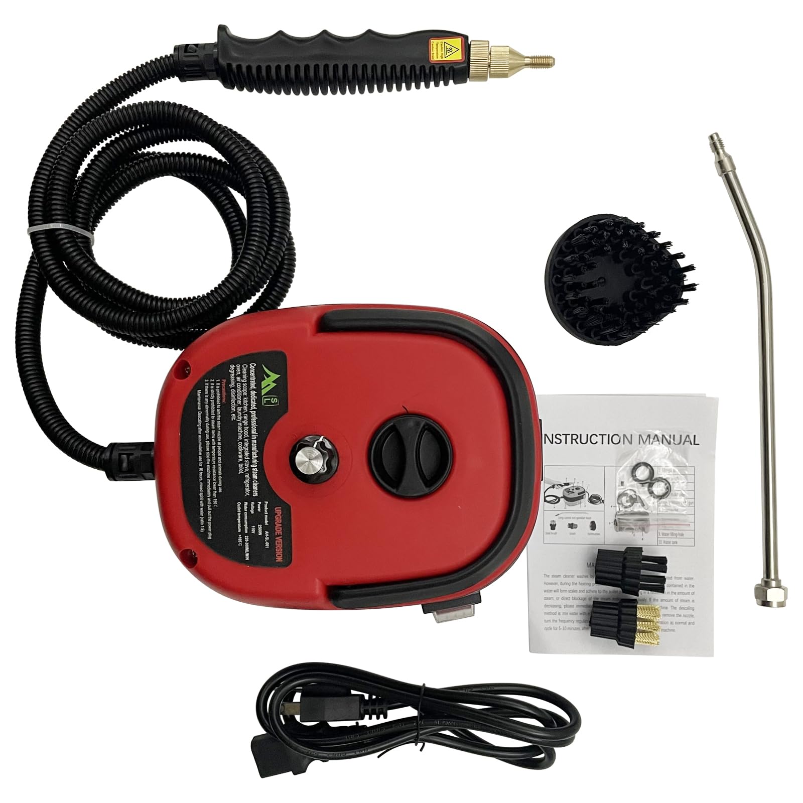 WYDDDARY Household Steam Cleaner 1L High Temperature Steam Cleaner 1500W Kitchen Oil Smoke Special Cleaning Tool Cleaning Machine 110V