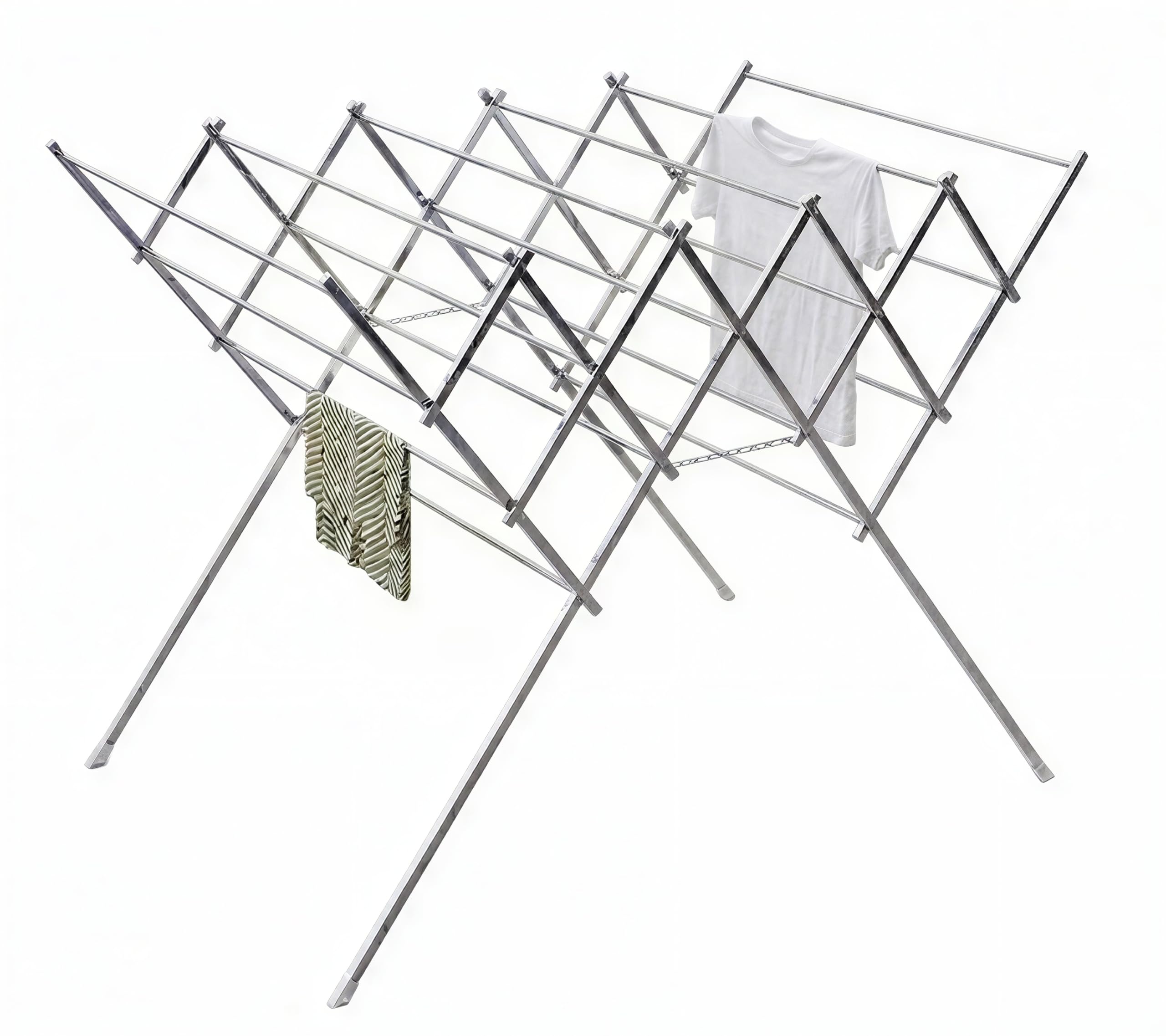 Synergy - Super Heavy Duty - Stainless Steel Foldable Cloth Dryer/Clothes Drying Stand Stand with Collapsible Design (SY-CS11)-image-22