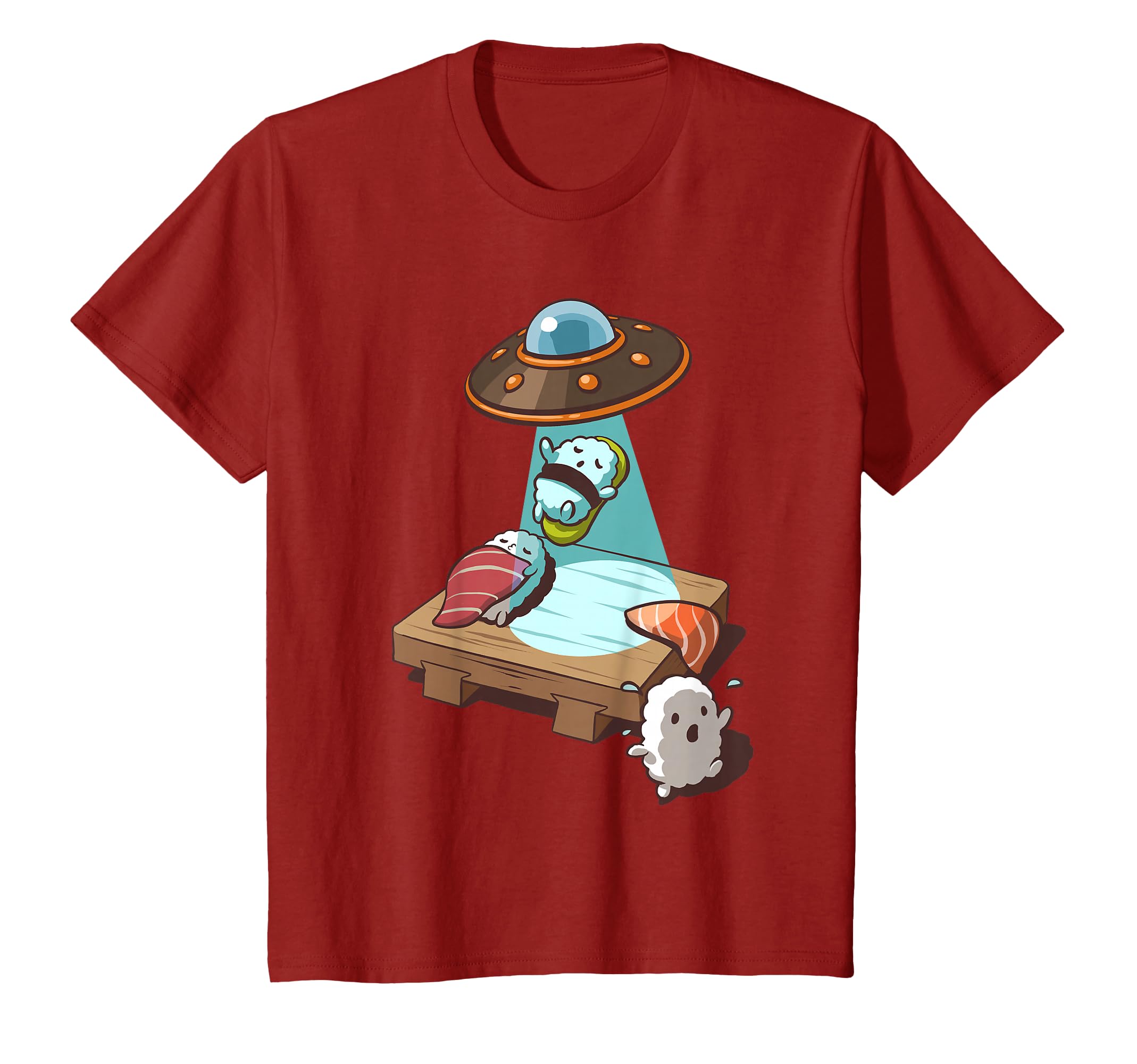 Amazon | UFO にさらわれる 寿司 すし たまご サーモン まぐろ Tシャツ