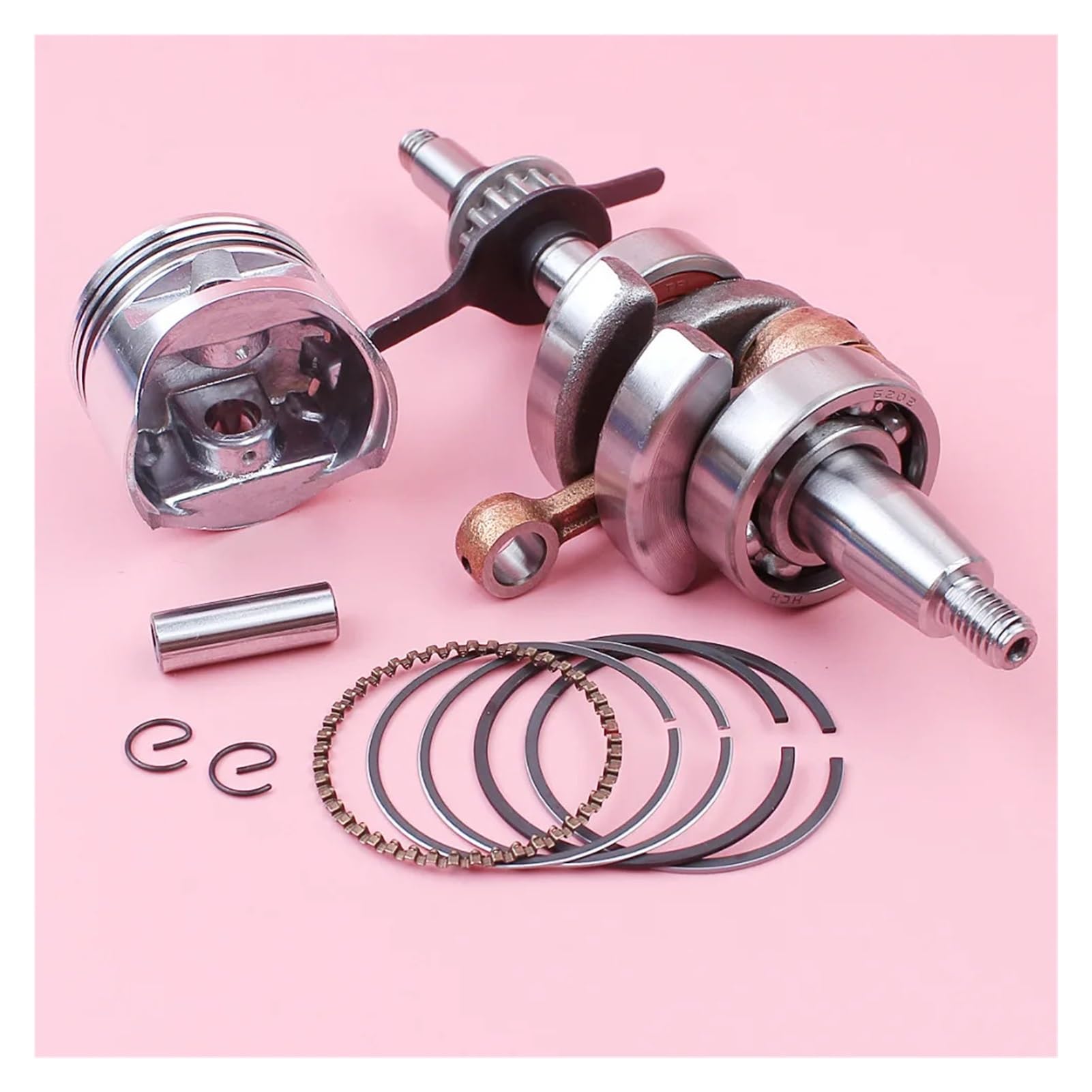 Kit de Anillo de retención de Pasador de pistón de cigüeñal de 39 mm for cortacésped GX35 GX 35 de 4 Tiempos, Motor de Gasolina pequeño.