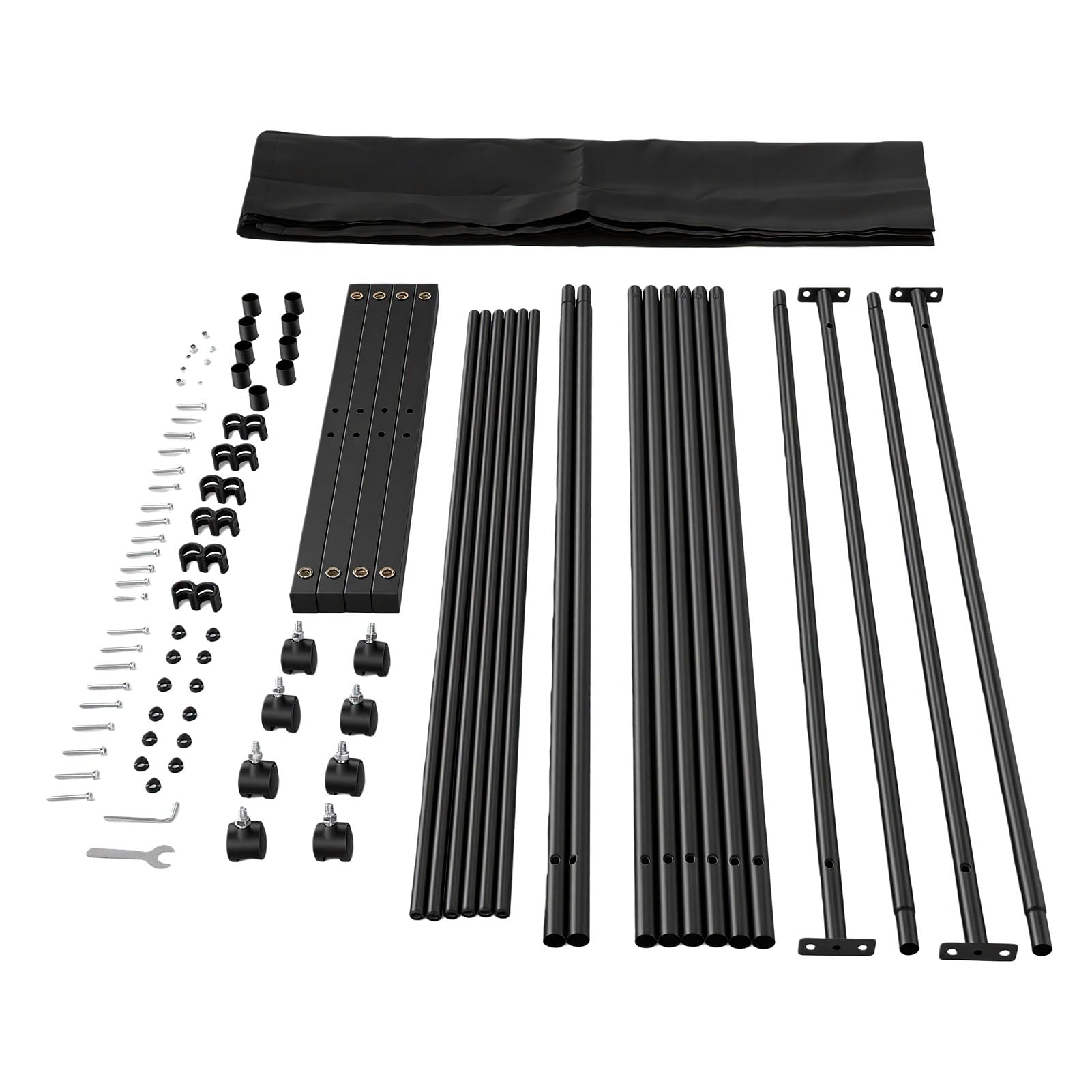 Asixxsix Divisorio a 3 Pannelli con Ruote, 102,4x70,9 Pollici