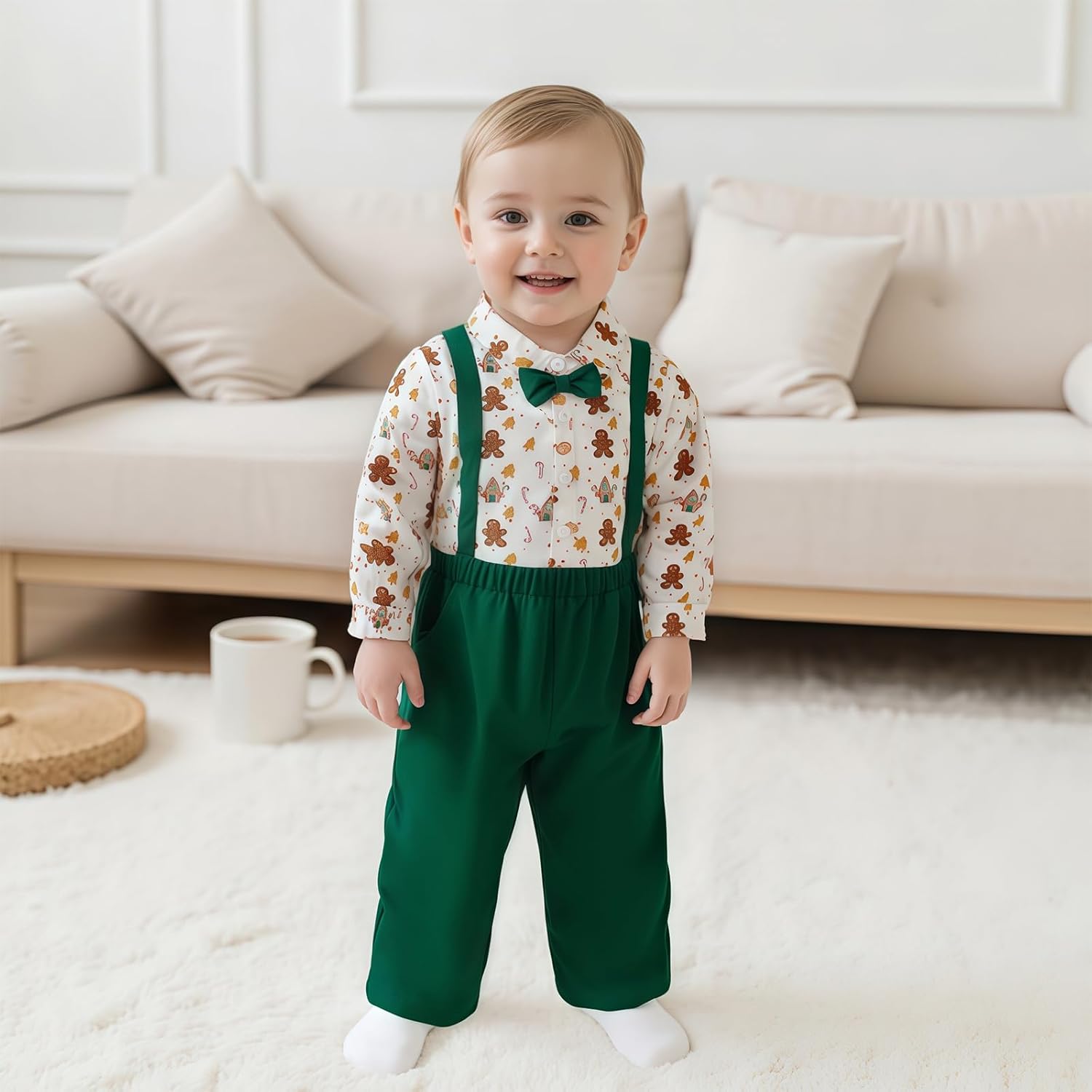 Toddler Boy Easter Outfit Truck Bunny Carrot Gentleman Shirt Overalls Pants Set Baby Boys Spring Summer Clothes - Image 2