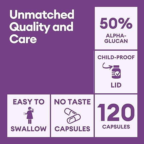 Miniatura 2 de Suplementos compuestos correlacionados con hexosa activa  120 cápsulas veganas, 500 mg  Suplemento orgánico de extracto de hongo shiitake cápsulas