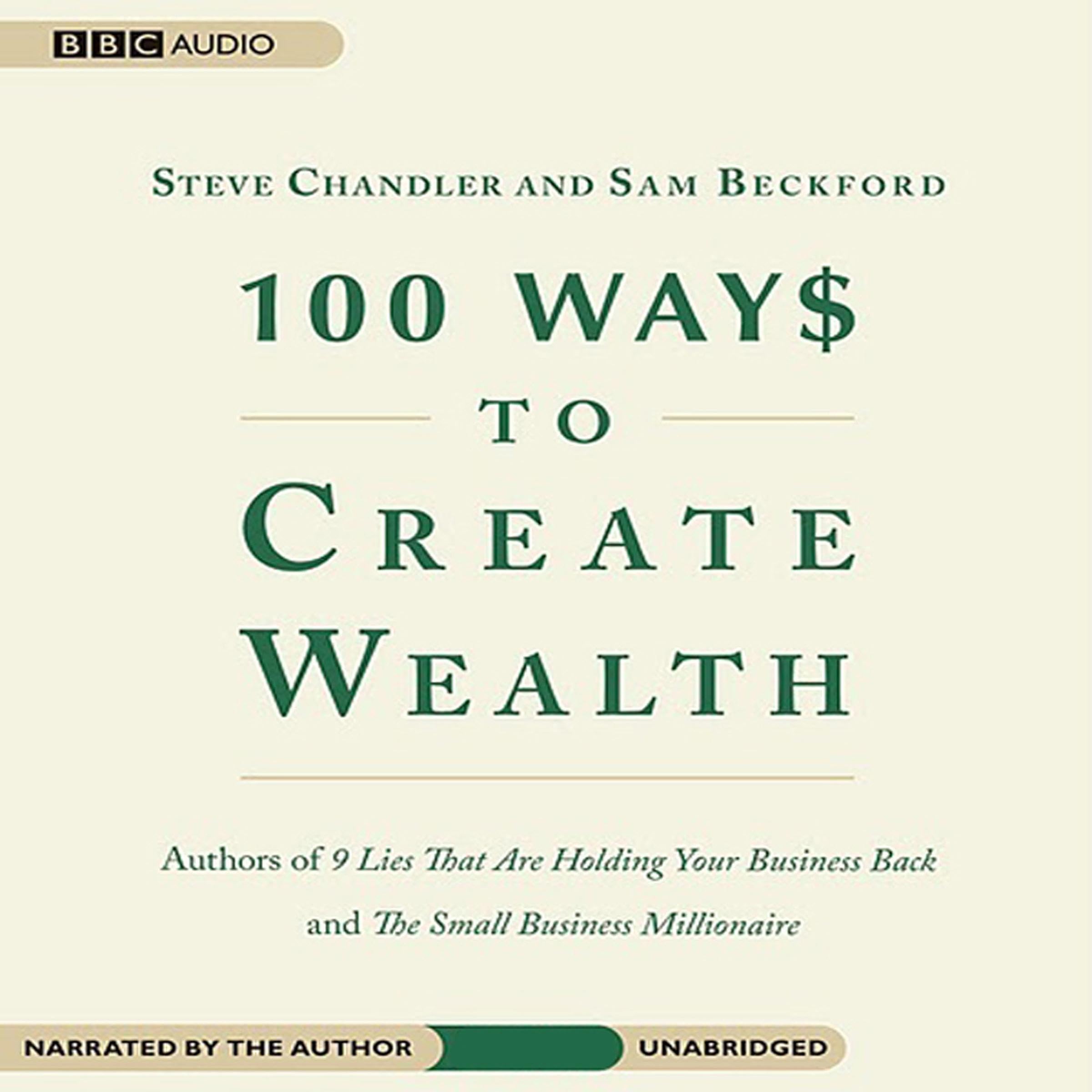 Cover art for 100 Ways to Create Wealth