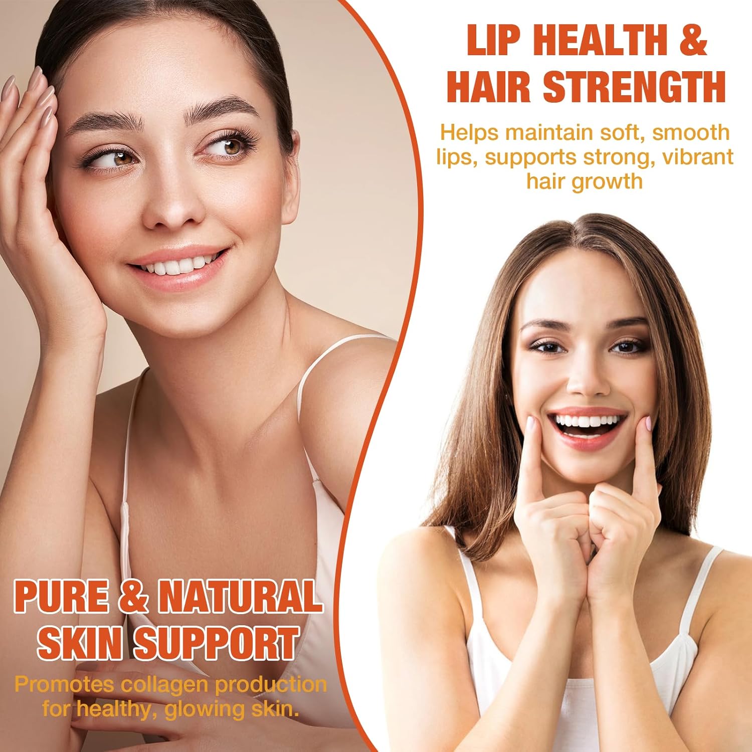 L-Lysine Gummies 1000 mg for Immune Support, Delicious Orange Flavor, Vegan, Non-GMO, Gluten-Free – 120 Count