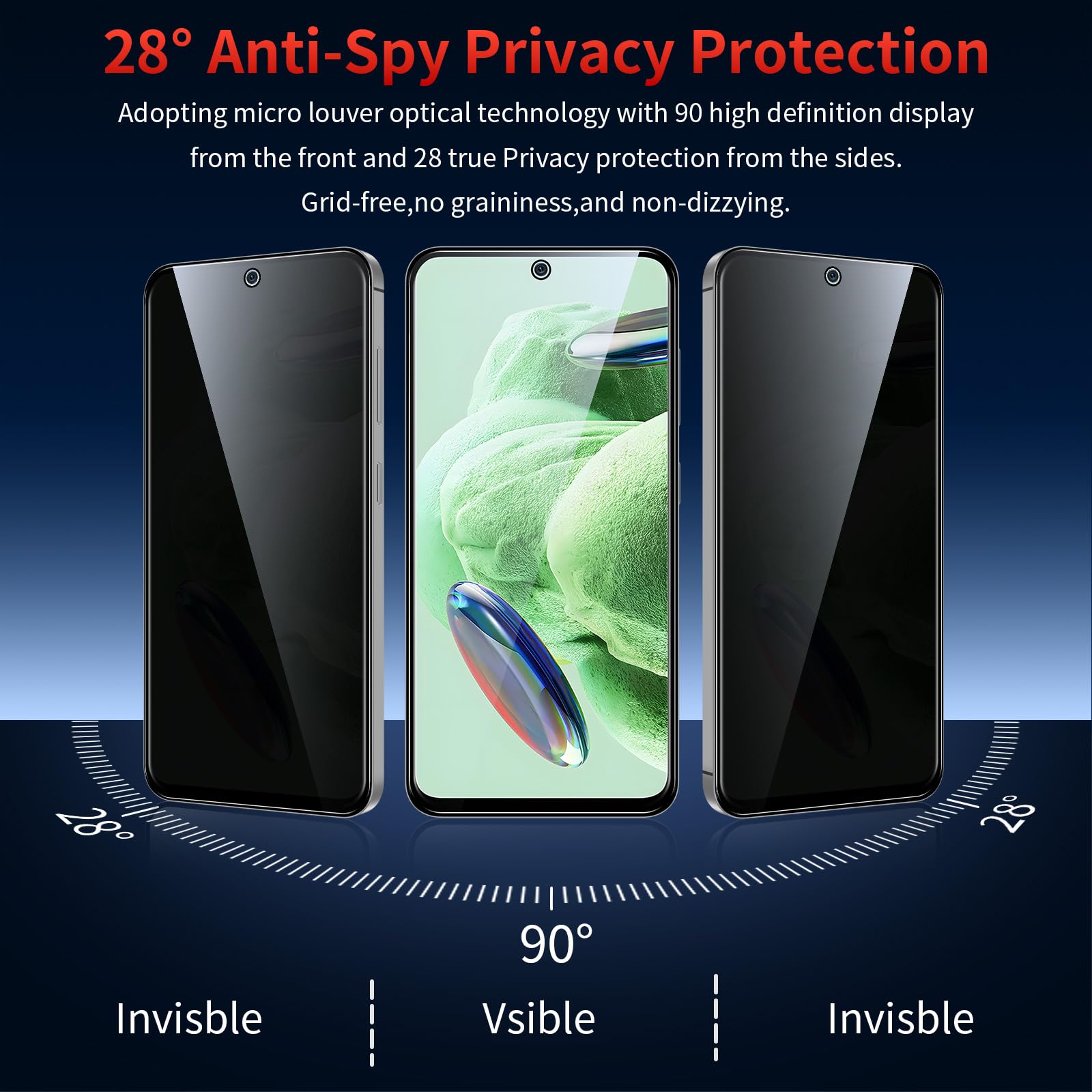Ibywind 2 Pezzi Pellicola Protettiva per Xiaomi Redmi Note 12 4G(6,67 Pollici)+1 Pezzo Protettore Len della Fotocamera+1 Pezzo Pellicola Posteriore,9H Durezza Vetro Temperato,HD Clear,Senza Bolle