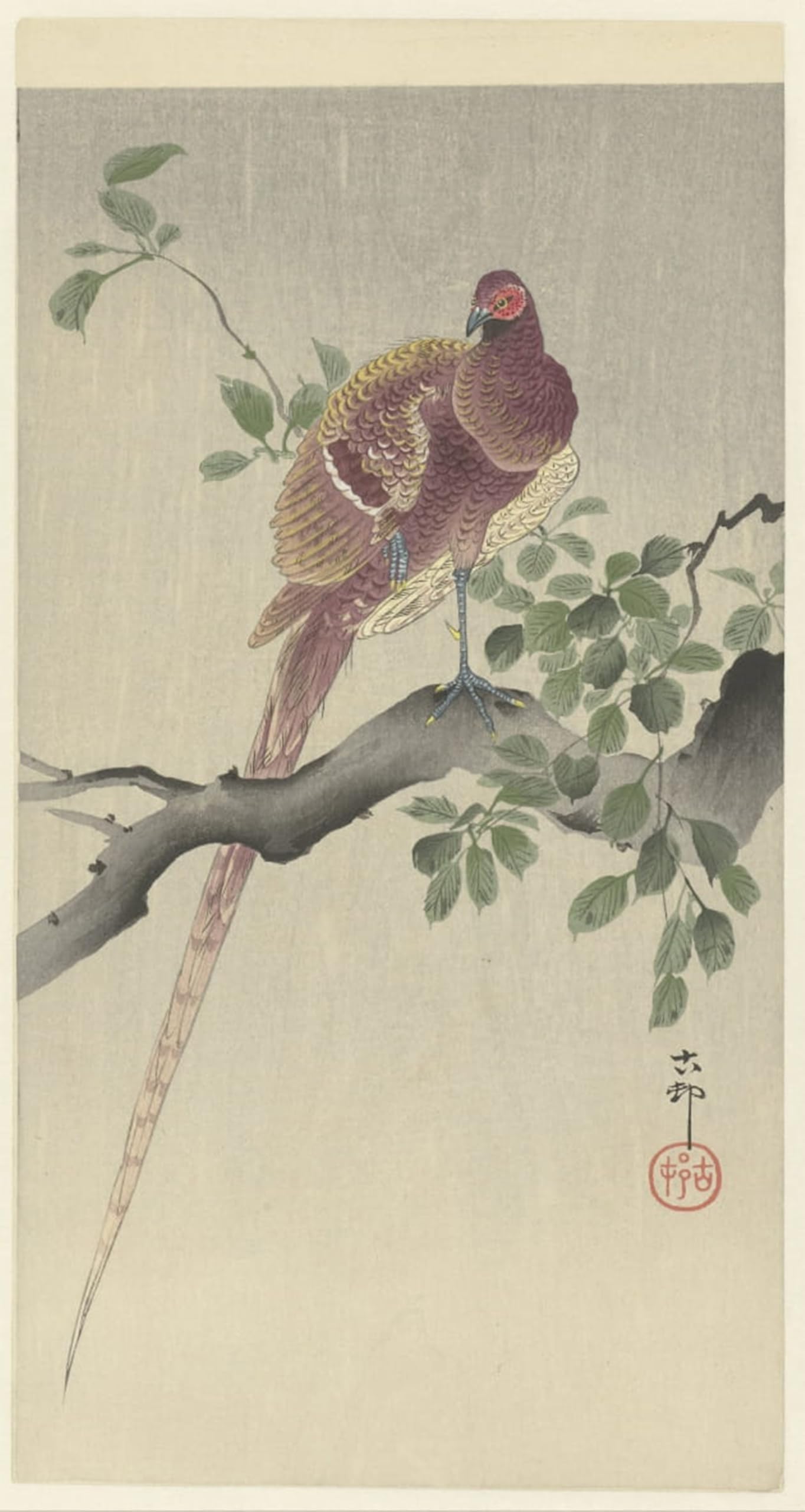 RZHRHJES Vintage Wall Art Picture on Canvas Wall Art Poster Schwertlilien by Ohara Koson Canvas Poster for Home Decor 60x90cm