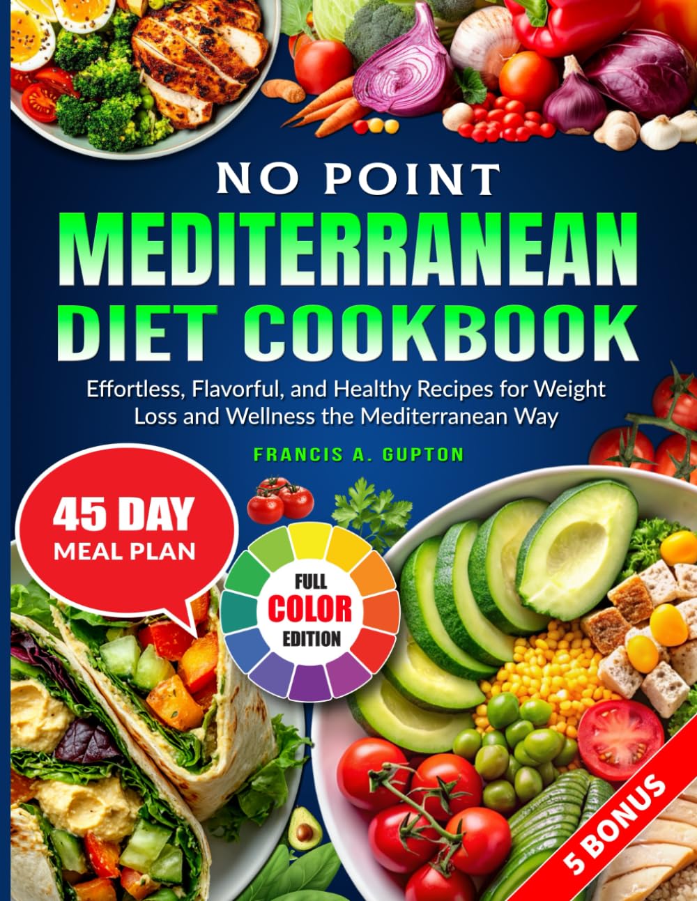 No Point Mediterranean Diet Cookbook: Effortless, Flavorful, and Healthy Recipes for Weight Loss and Wellness the Mediterranean Way