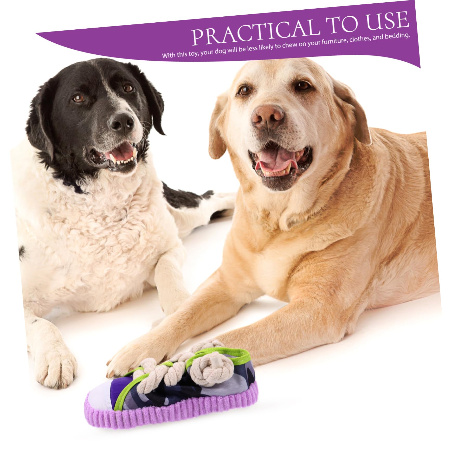 Juguete Masticable para Perros Sonido, Zapato de Lona