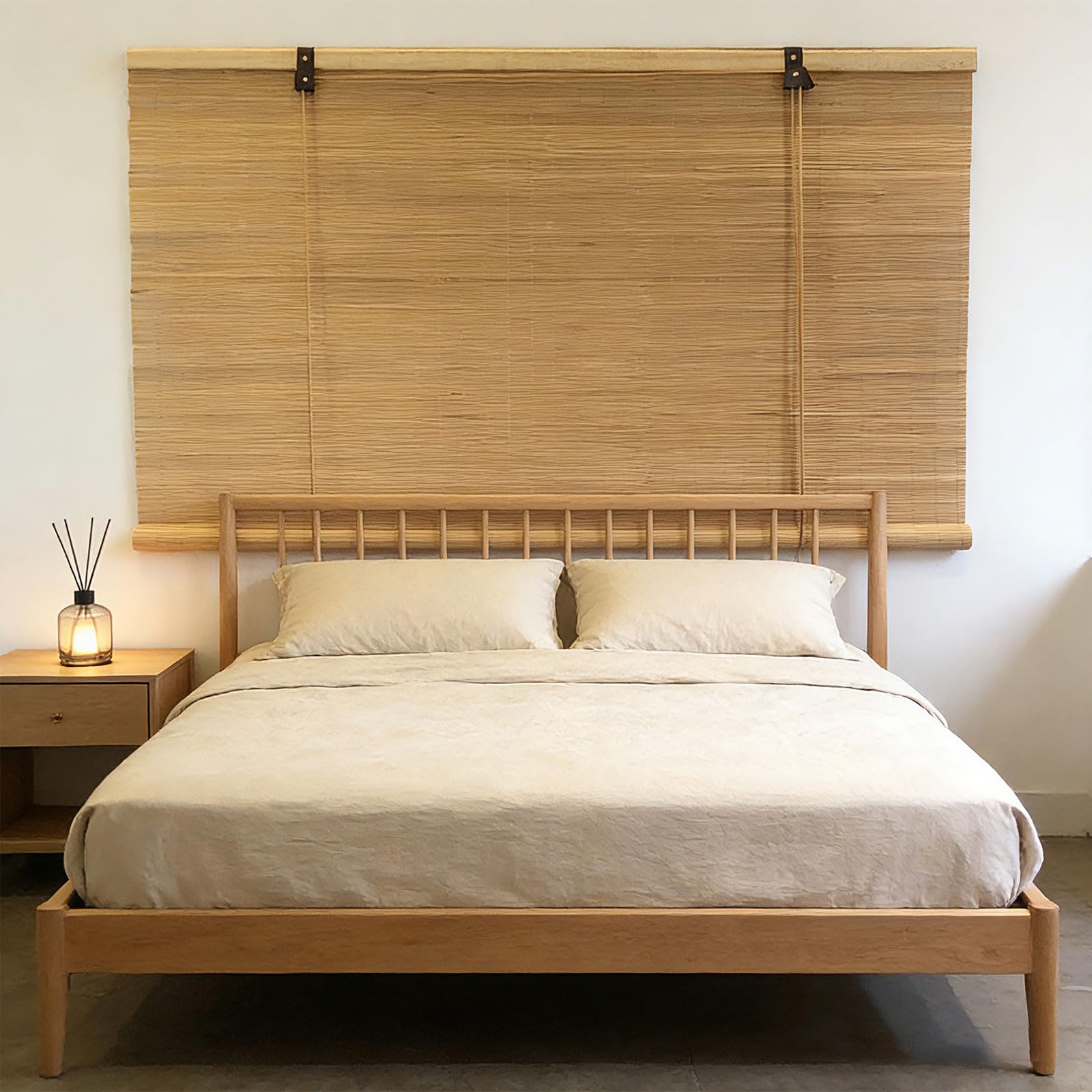 売切価格！未使用　天津　御簾屏風　天然木　竹 Amazon｜天津すだれ 90 x 220 cm 目隠し遮光遮熱日除け日よけ防止