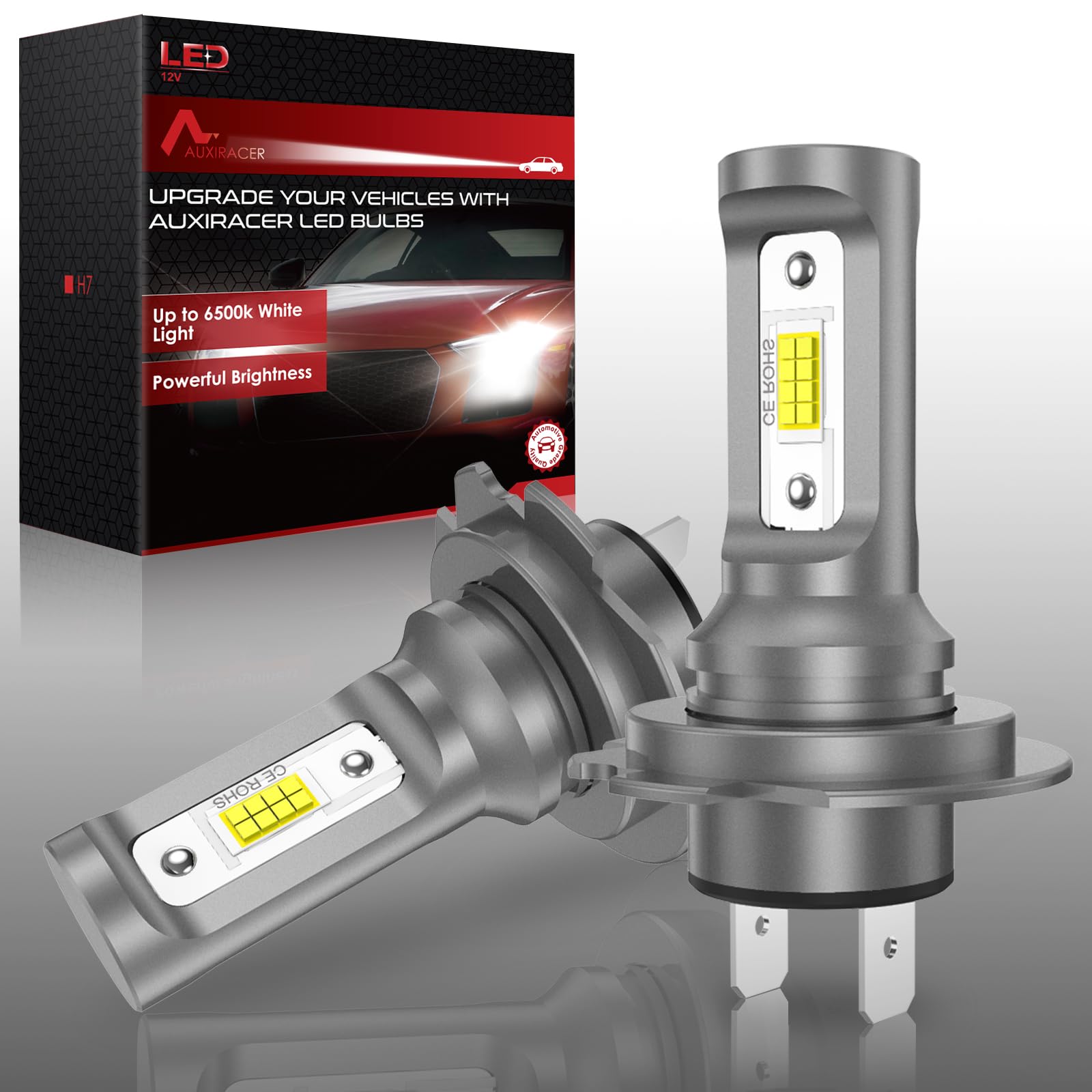 Kit éclairage Puissant ROADSUN ROADSUN Ampoule Halogène 20 000 Lm Pour Phares Avant, H7 Feu Clio 3 Accessoire