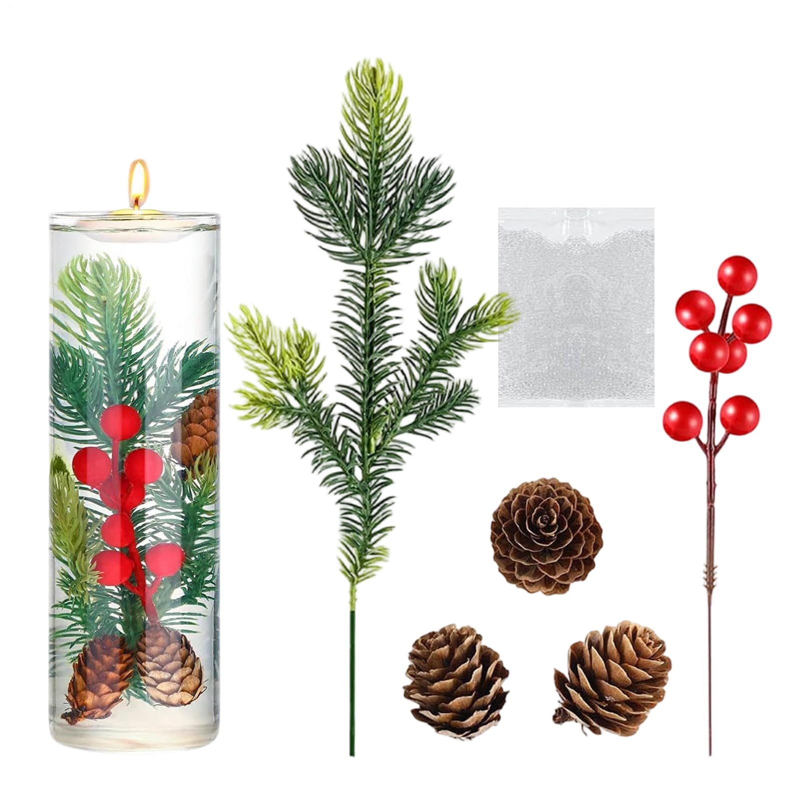 Tallos de bayas de Navidad para decorar mesas de boda y fiestas