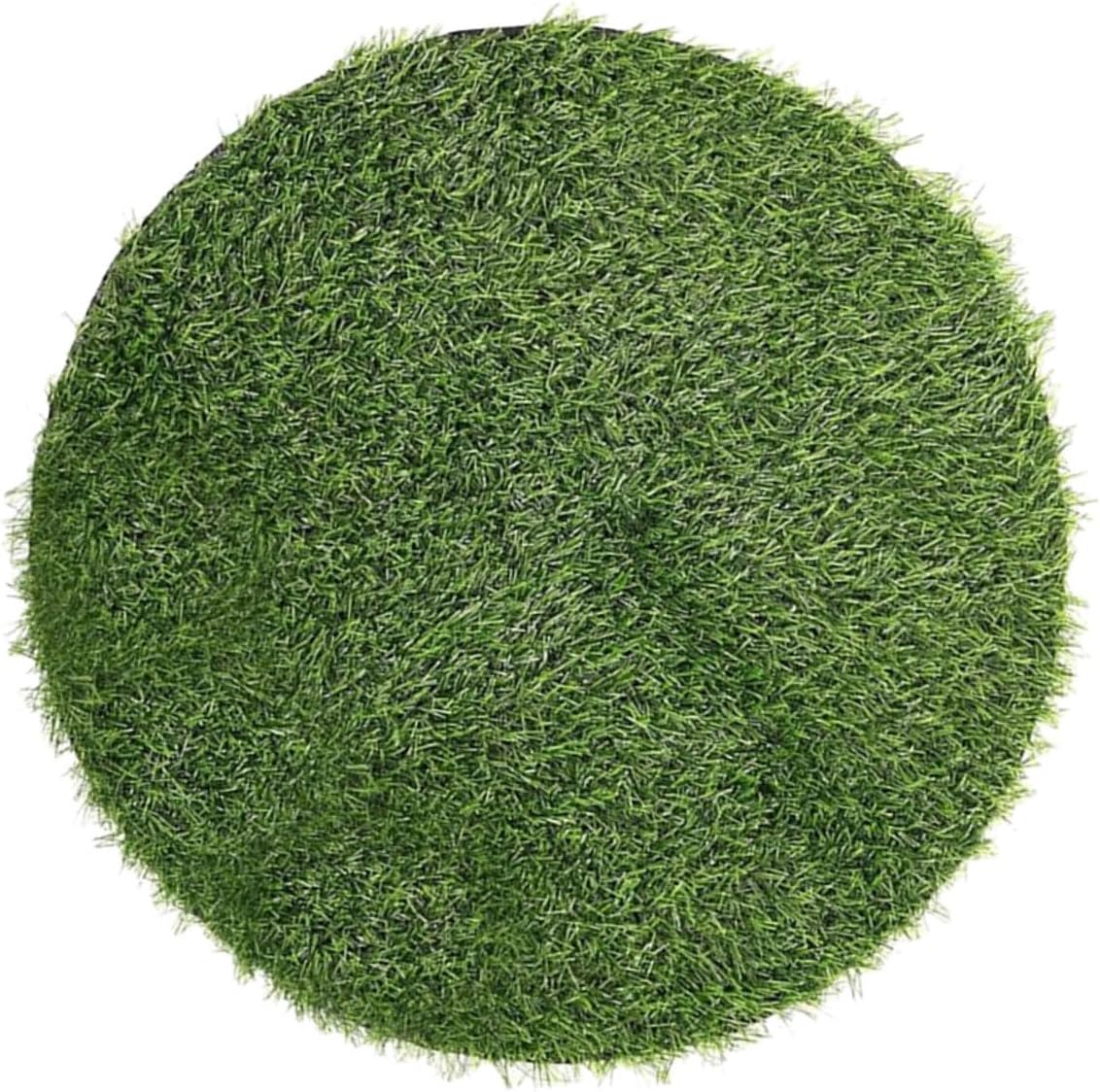 Holibanna Artificial Grass Rug for Manhole Cover Decorative Grass for Patio Decor Tablecloth