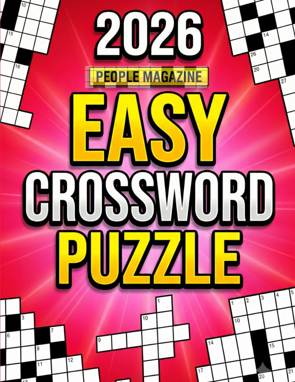 Easy medium celebscrossword Puzzle Book Large Print: Large Print Fun with Relaxing, Brain-Boosting Puzzles for All Skill Levels