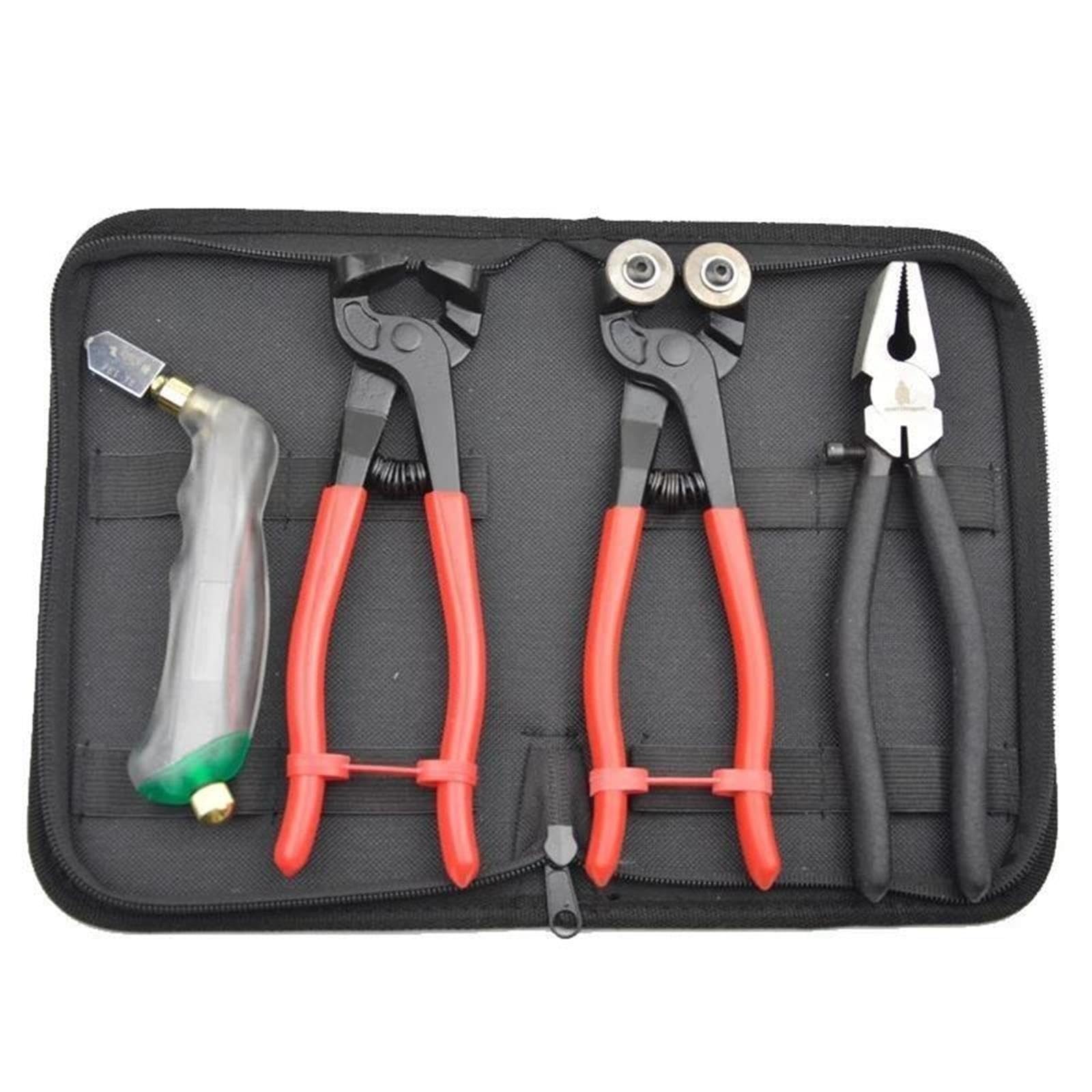 Coupe Verre à Main Kit d'outils en verre 4 pièces, pince à carrelage