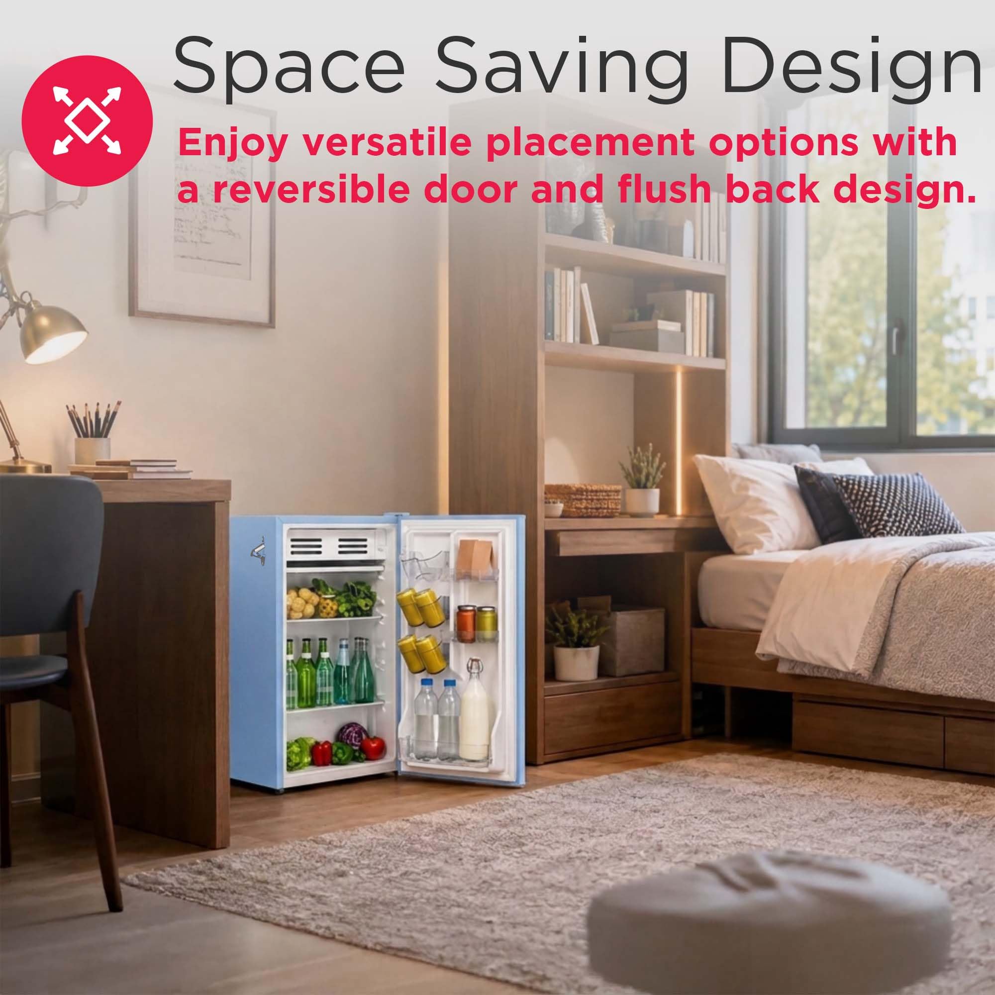 Amazon | Frigidaire レトロコンパクト冷蔵庫 チラー付き 3.2立方
