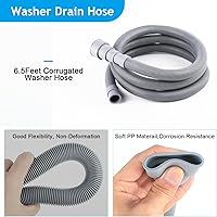 Vista 3 de Sunenlyst Manguera de drenaje para lavadora, kits de extensión universales de mangueras de drenaje para lavavajillas, manguera de drenaje flexible