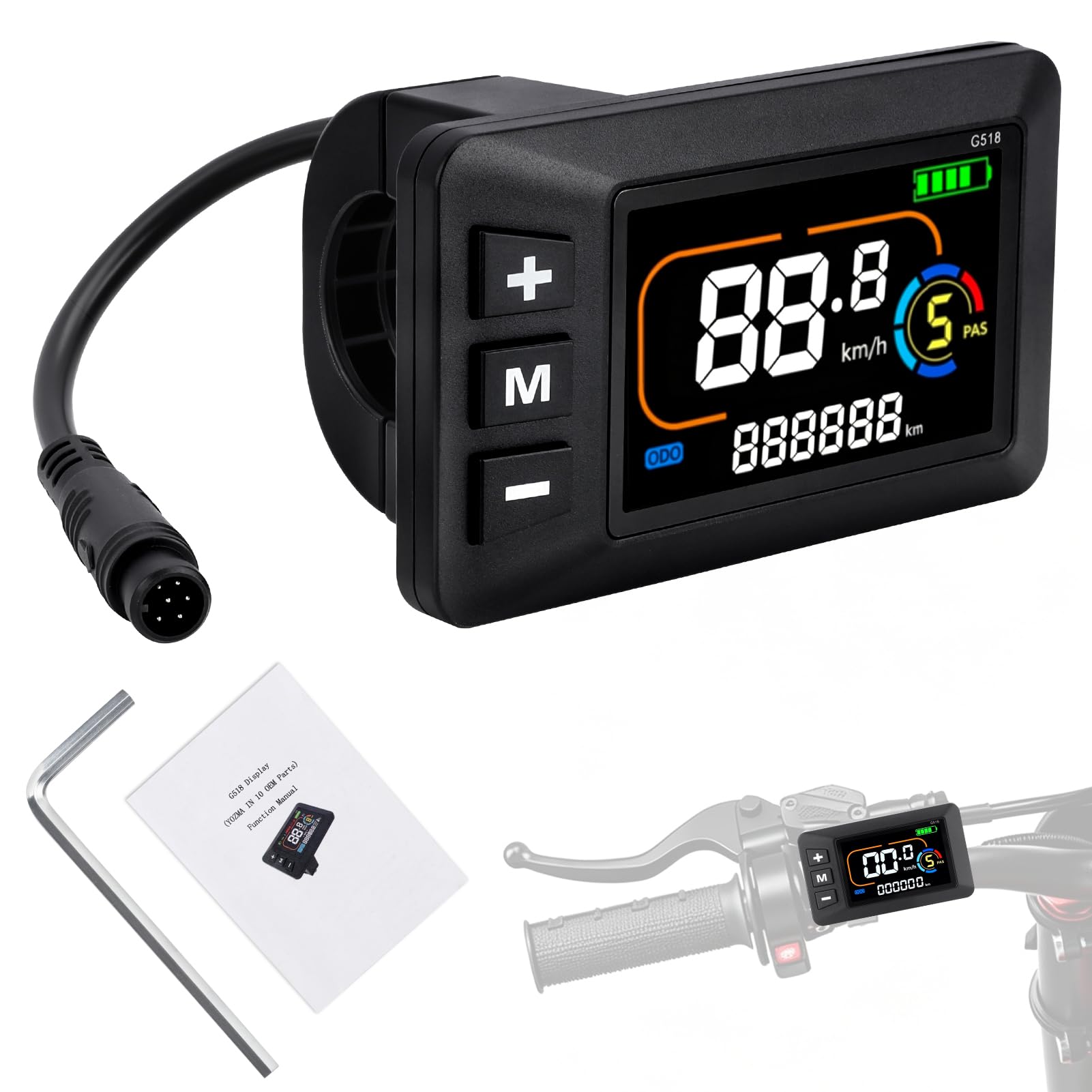 Photo 1 of SOLLON G518 Ebike Display for Yozma Electric Dirt Bike