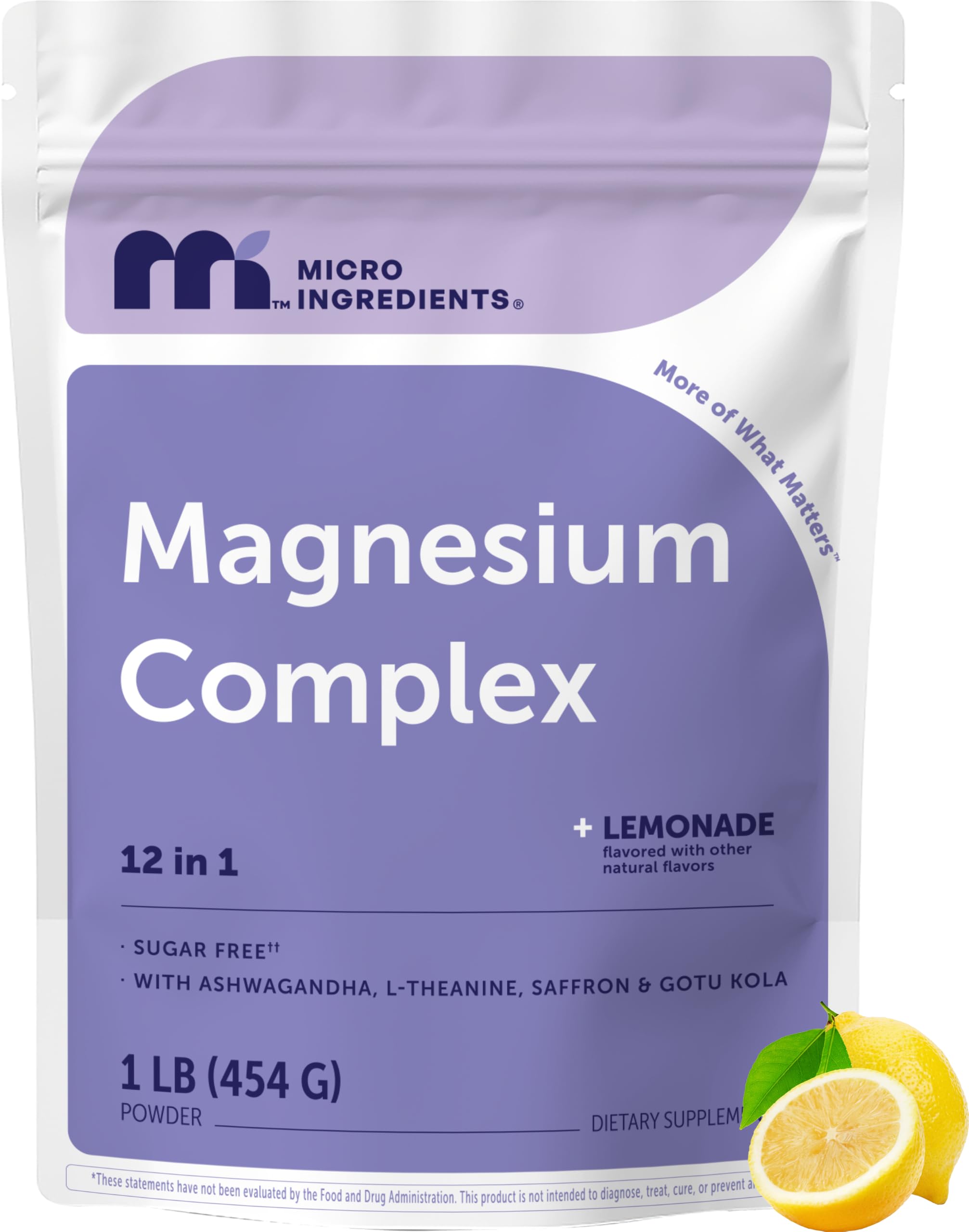 Magnesium Complex 12-in-1 Powder, Sugar Free, Lemonade Flavor