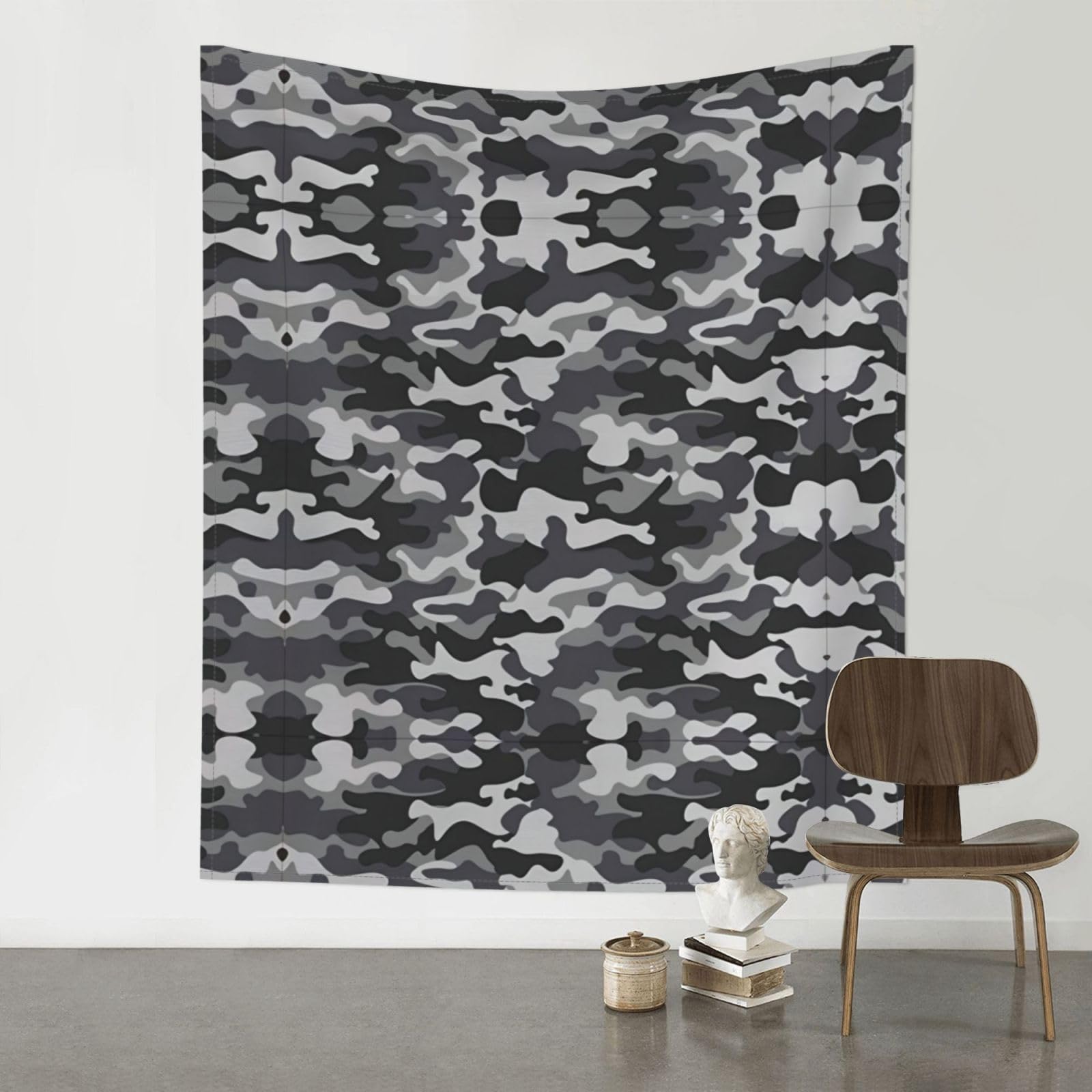 HJFCZH Abstract Camouflage Prints Wall Tapestry 60x51in – Boho Decor Throw for Bedroom, Dorm, Beach Cover & Picnic Blanket