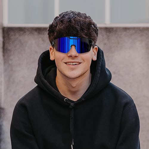 Miniatura 2 de Gafas de ciclismo para niños, gafas de sol deportivas para adultos y jóvenes, gafas de sol ultraligeras para correr, ciclismo, béisbol