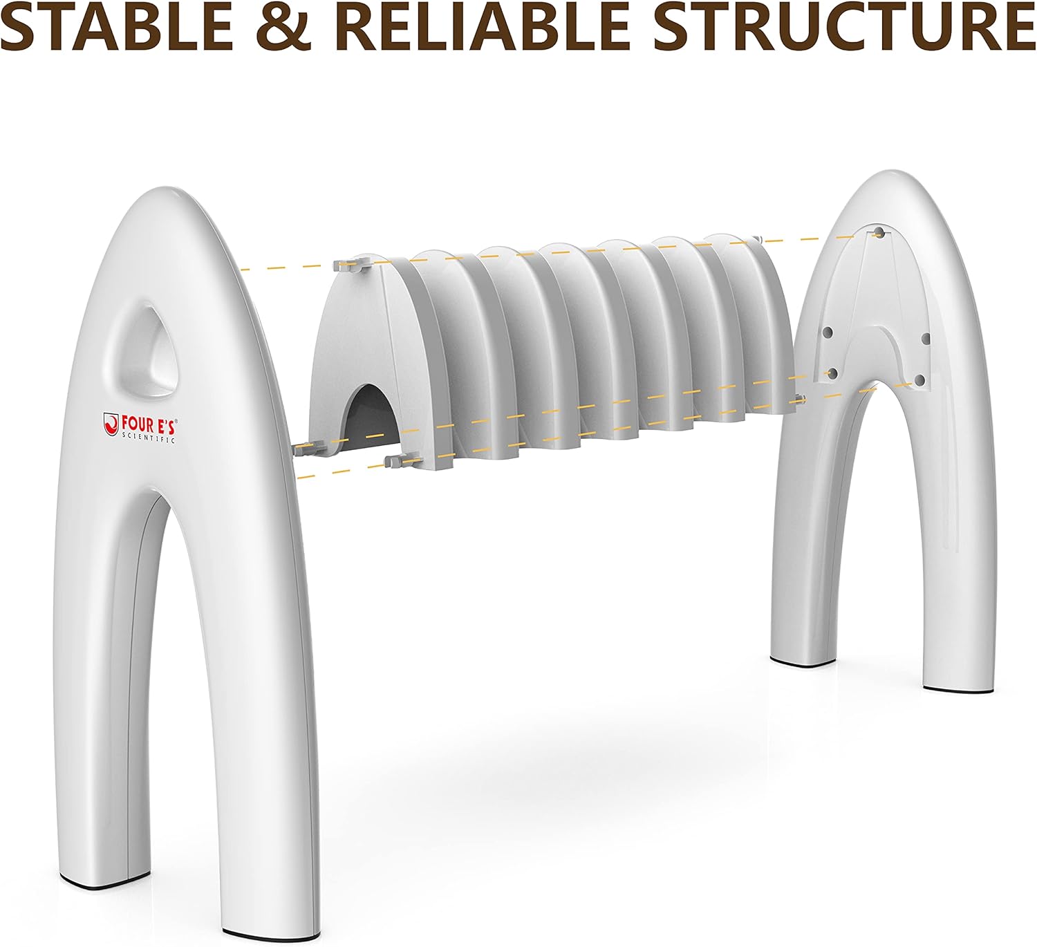 4E's USA Lab Pipette Rack - Compact 6 Slots Pipettor Stand, Science Lab Pipette Racks, Micropipette Rack, Pipette Holder