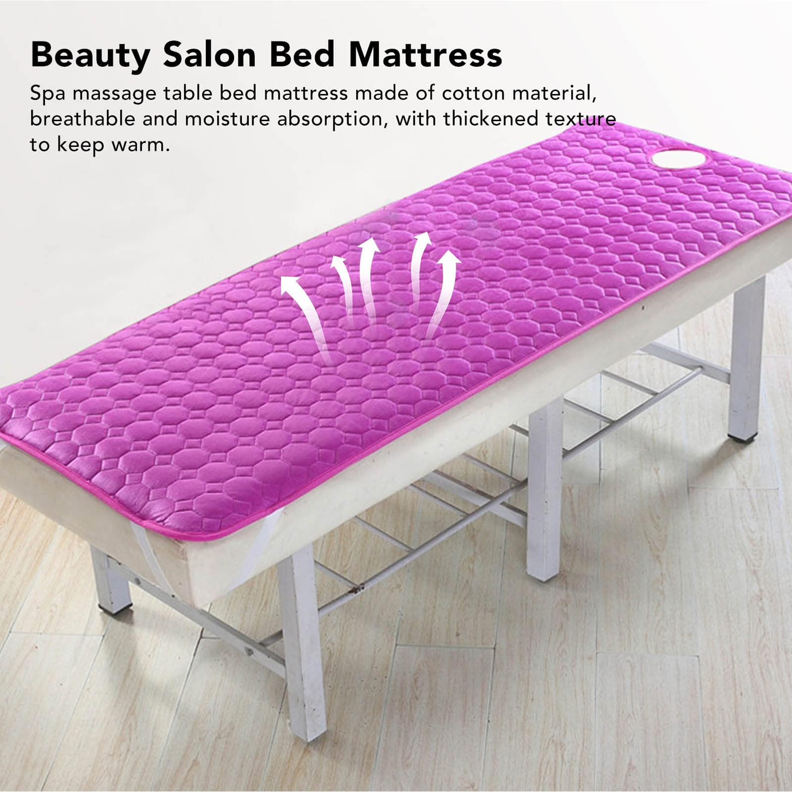 G,R70x190cm, Morbido Materasso per Lettino da Massaggio A Testa Quadrata/Tonda, Cuscino Topper per Lettino da Massaggio per Terapisti Spa, Coprimaterasso Lavabile con Foro di Respirazione