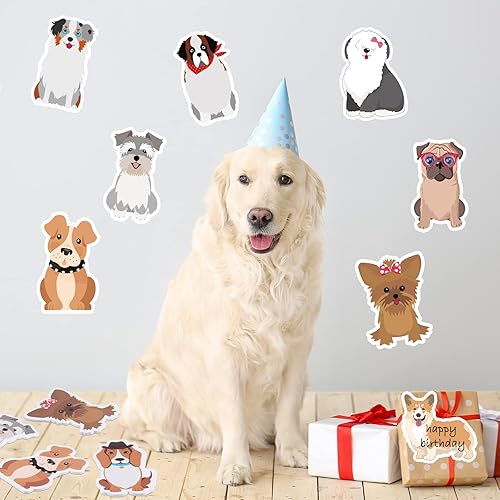 Miniatura 7 de Paquete de 30 notas adhesivas para perros y cachorros, recuerdos de fiesta con temática de perros, bloc de notas autoadhesivas, divertidas notas