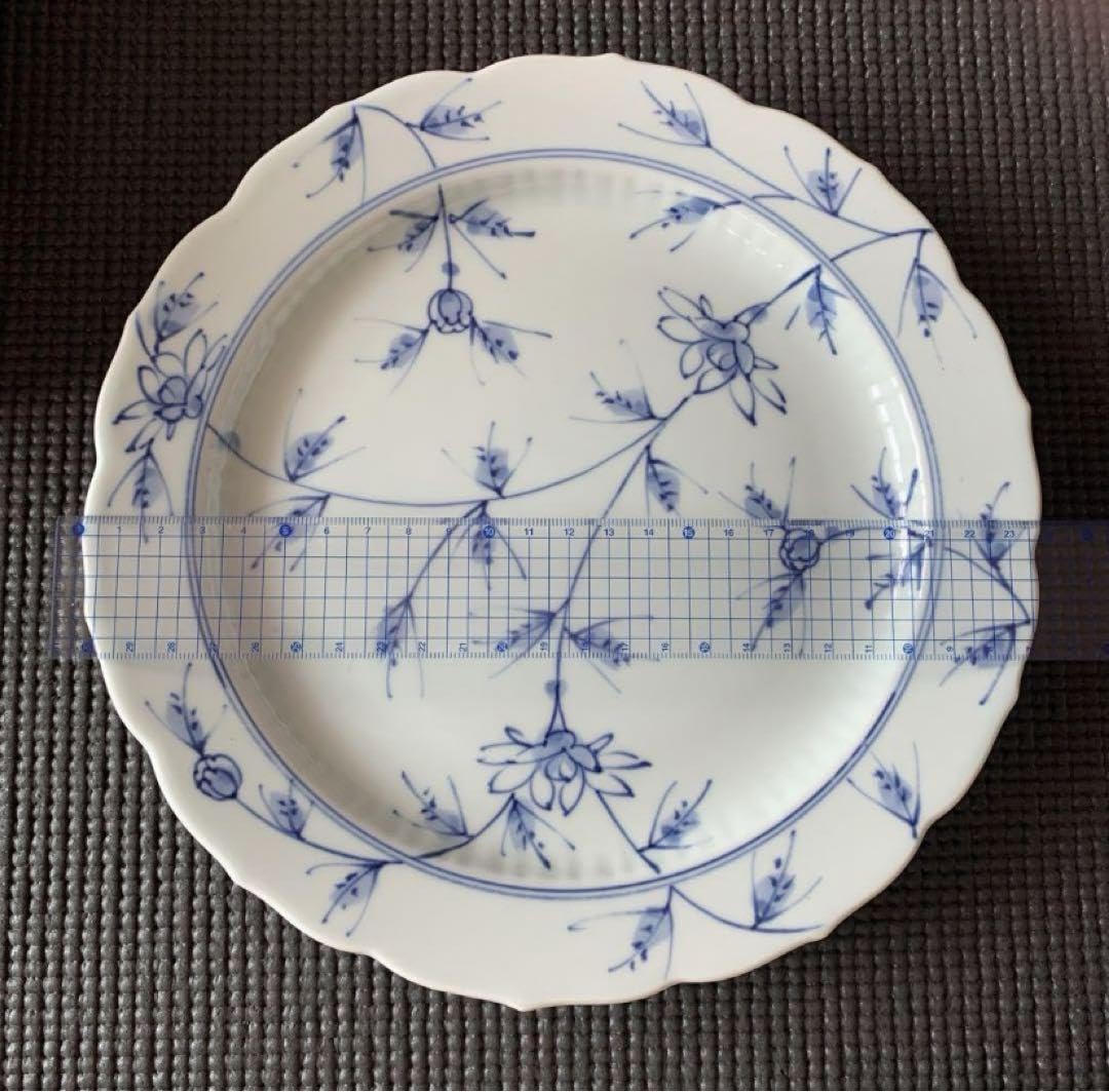 有田焼・青花・しん窯HANAKARAKUSA 23cmプレート5枚セット