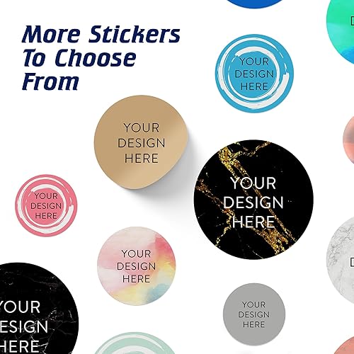 Vista 709 de DayStar Custom Signs & Design - 100 adhesivos de vinilo personalizables, con texto, imagen, diseño y logotipo; adhesivos para logotipo de embalaje