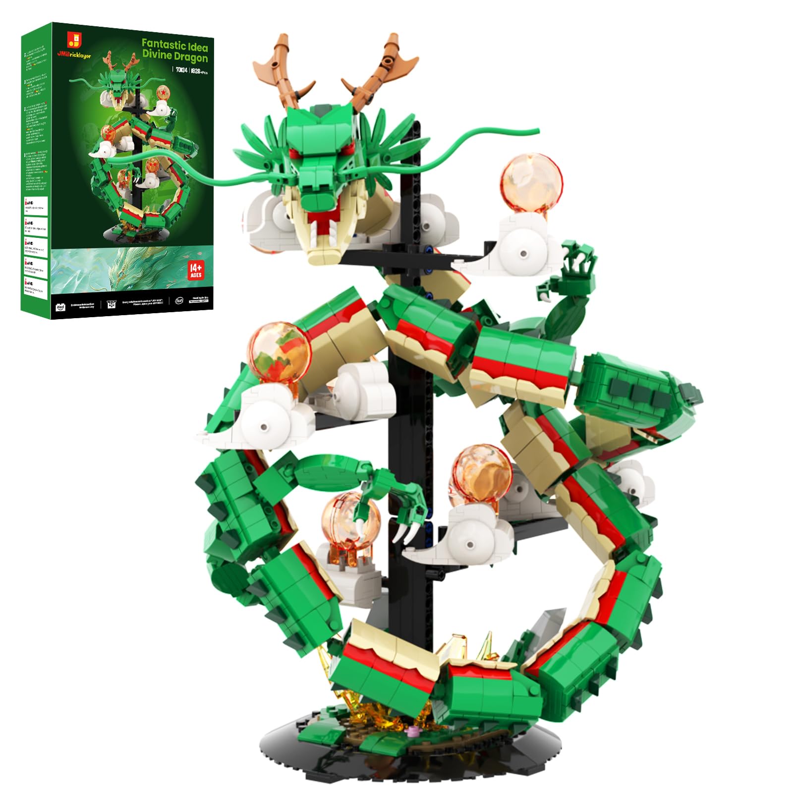 Amazon.com: JMBricklayer Dragon Building Set for Adults 70134