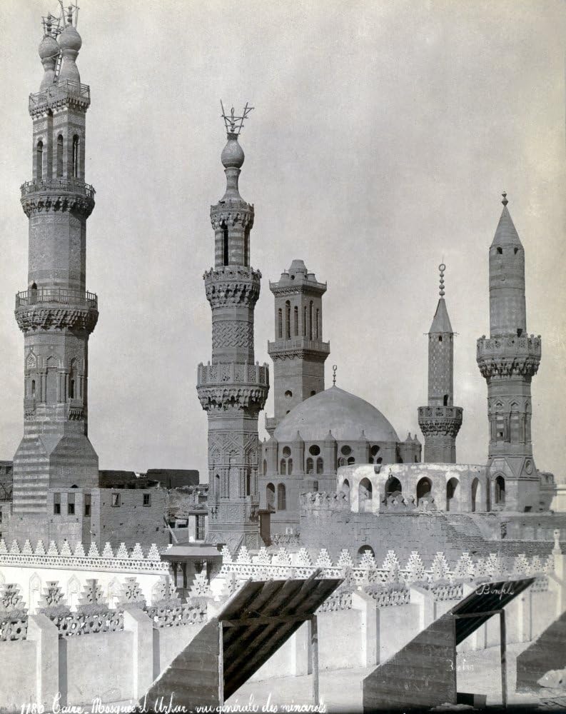Egypt Cairo Na View Of The Minarets Of The Al-Azhar Mosque In Cairo Egypt Photograph Mid Or Late 19Th Century Poster Print by (24 x 36)