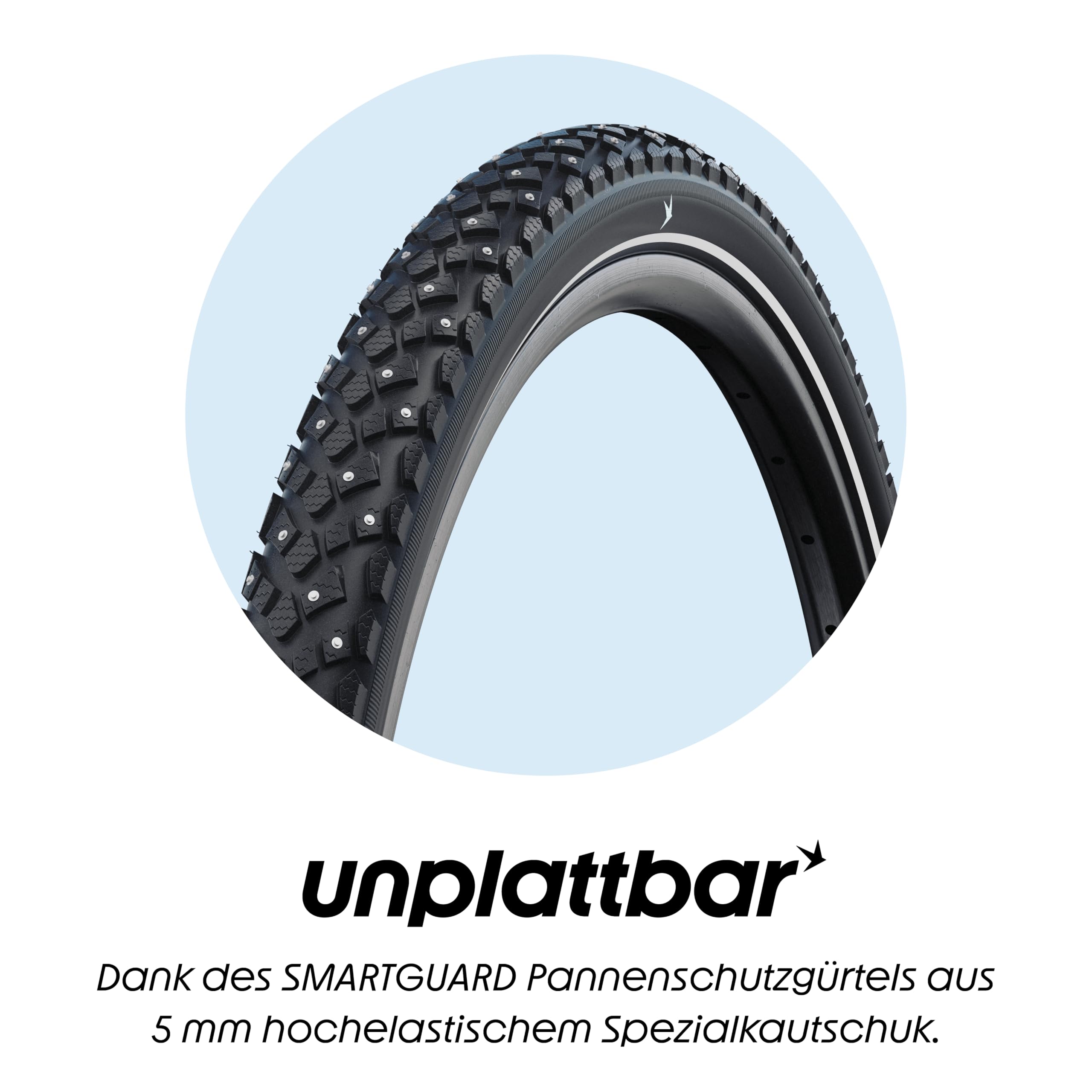 Schwalbe Unisex's Marathon Winter Plus Tyre, Black, 26x2.15, Tires