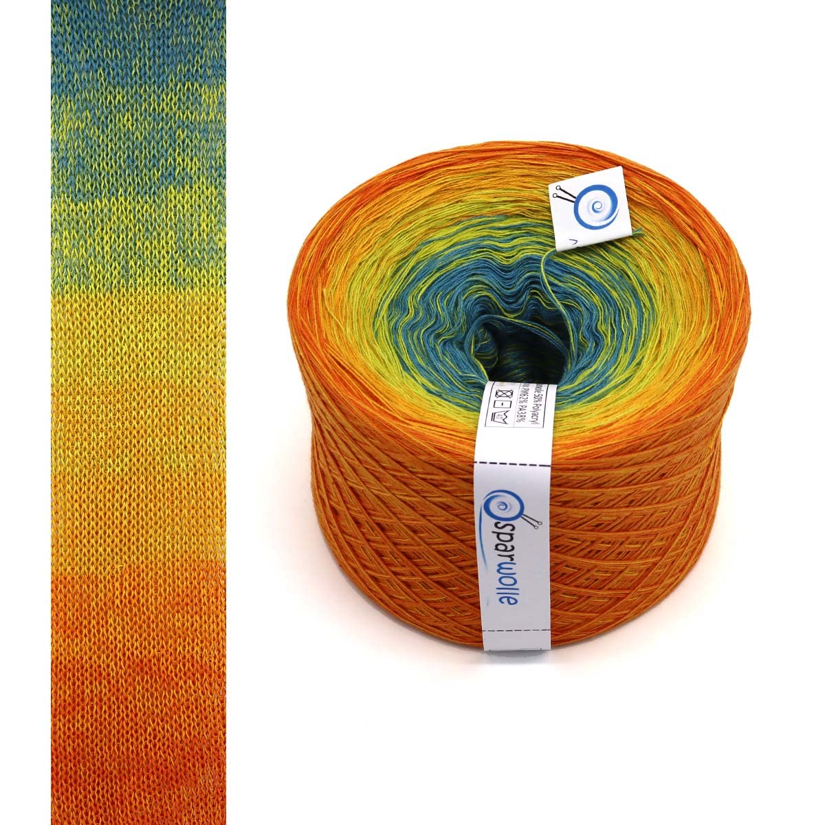 BOBBEL Sondereditionen, Farbverlaufsgarn 267g 4-fädig 1000m zum Stricken und Häkeln, Garn, Wolle, Yarn for knitting and crocheting (Märchenzeit - 219)