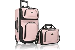 Rio Rugged Fabric Expandable Carry-on Luggage for Girls